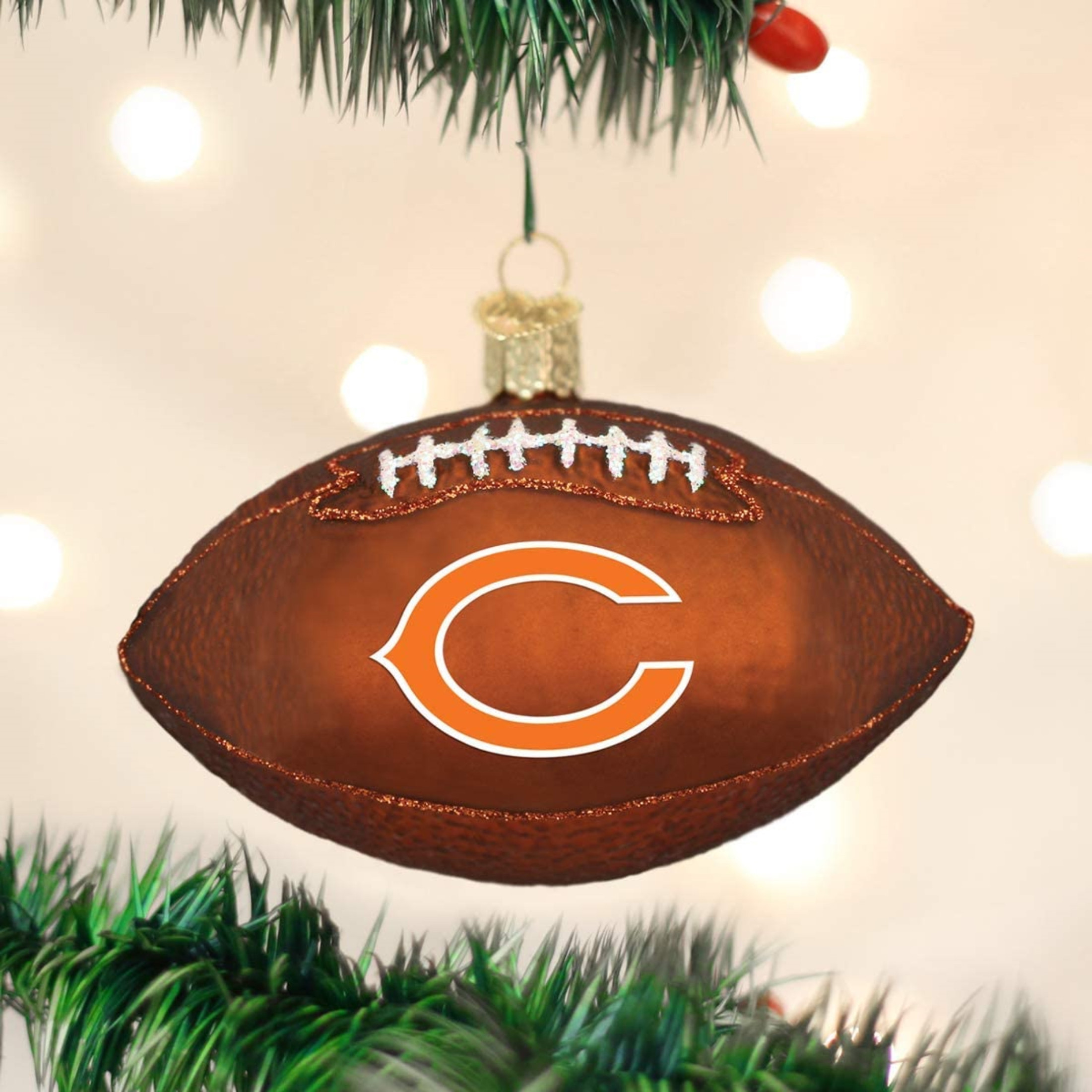 Old World Christmas Chicago Bears Football Ornament For Christmas Tree