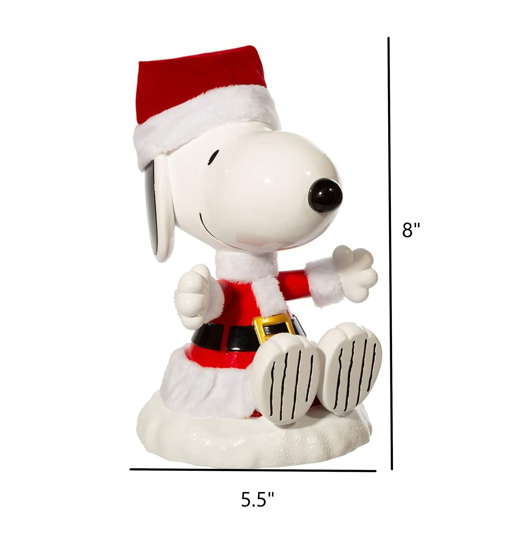 Kurt Adler (#PN9211) Peanuts Santa Snoopy Treetop, 8"