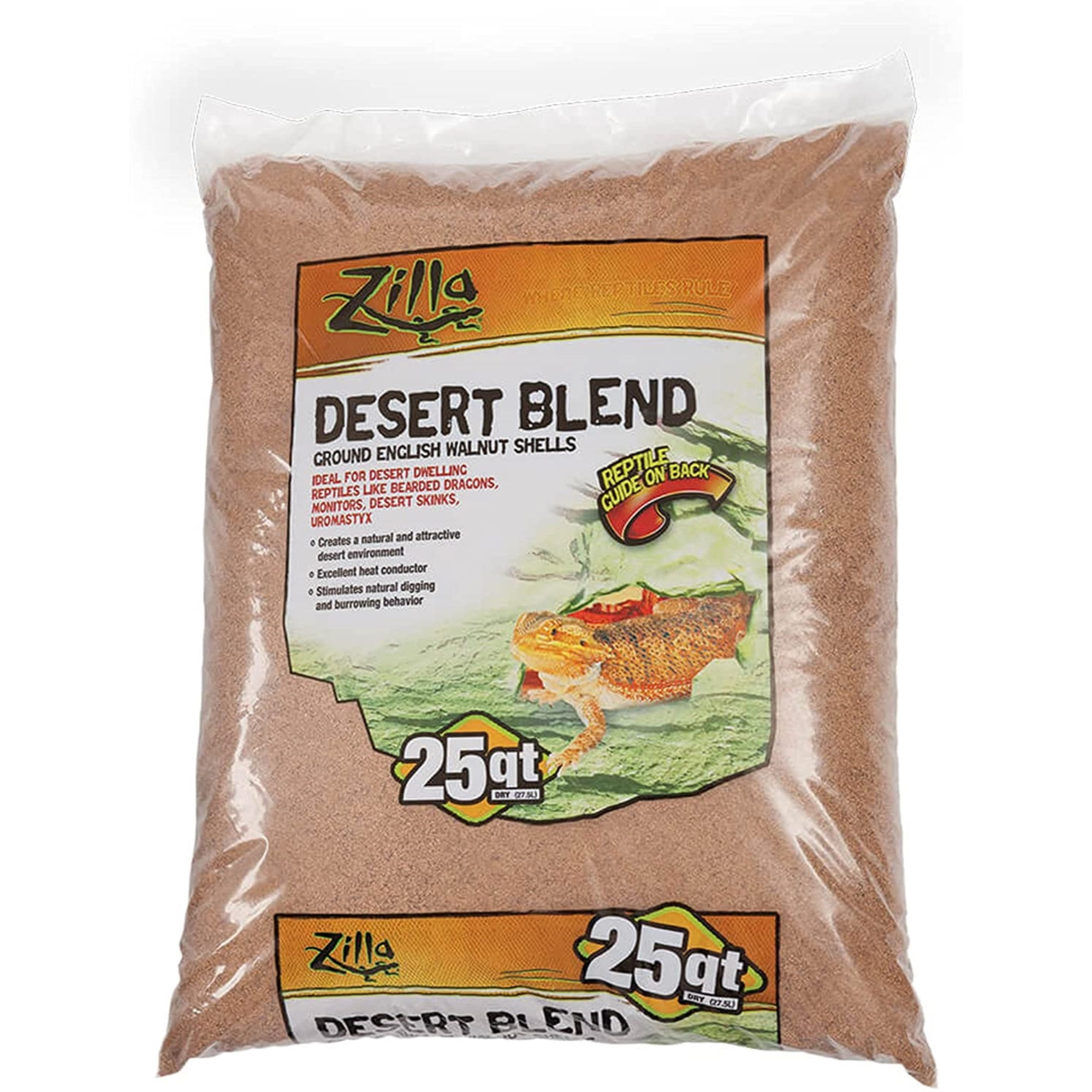 Zilla Heat Desert Blend, English Walnut Shells, 25qt