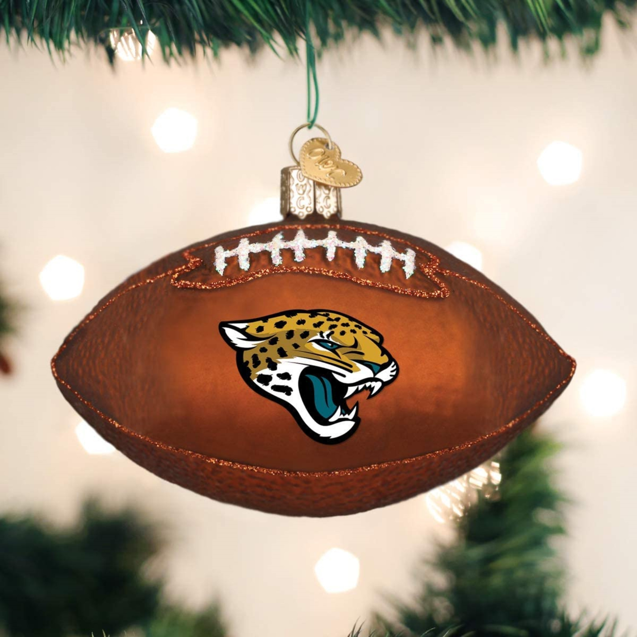 Old World Christmas Jacksonville Jaguars Football Ornament For Christmas Tree