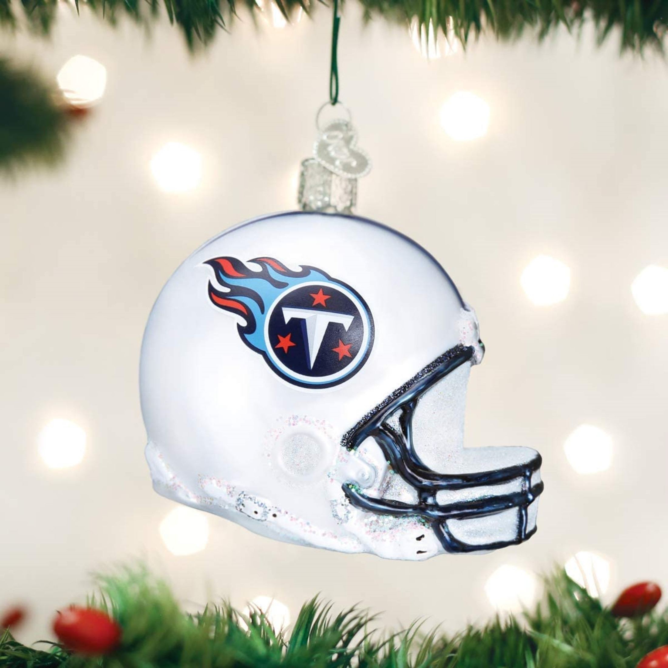 Old World Christmas Glass Blown Ornament, Tennessee Titans Helmet (With OWC Gift Box)