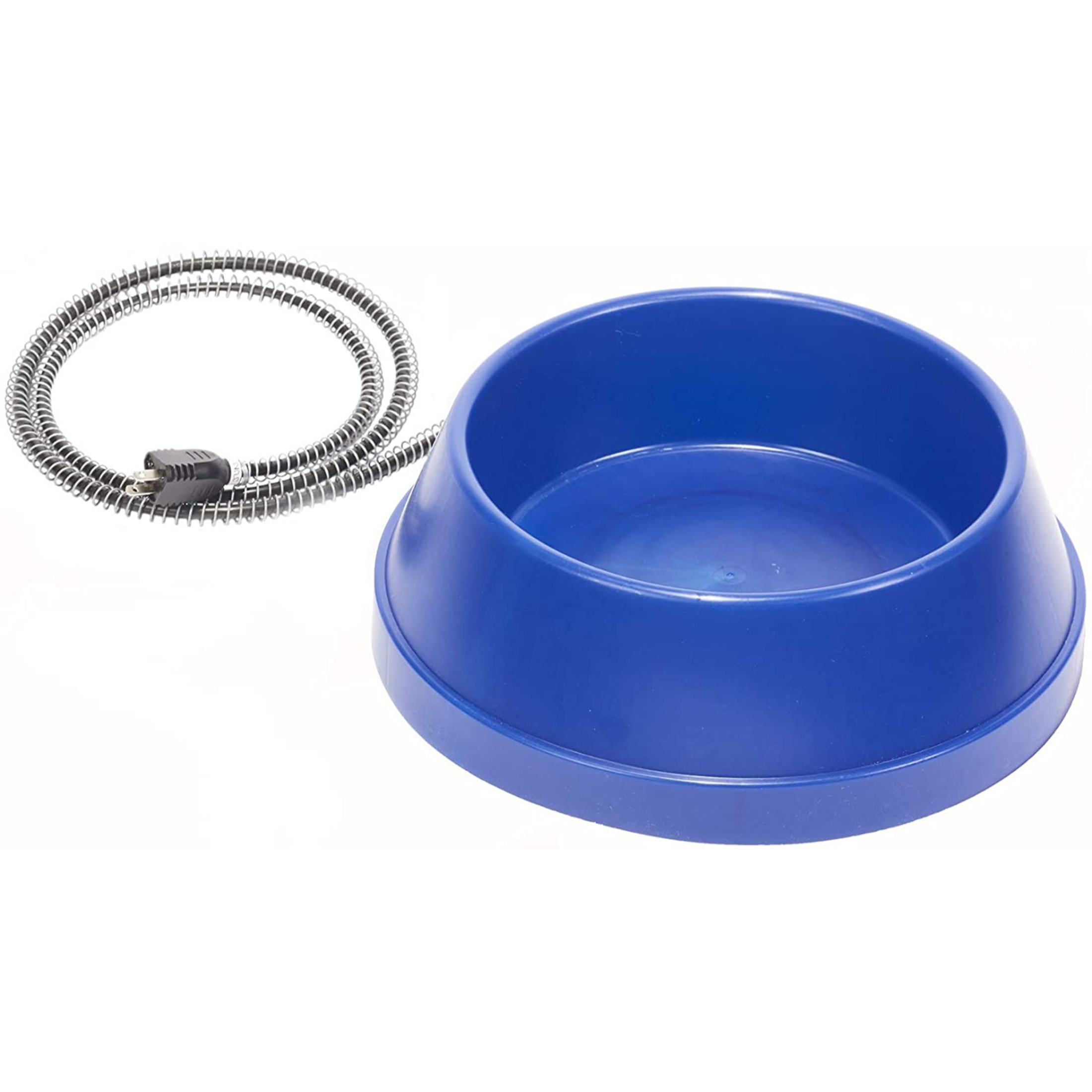 API  Heated Plastic Pet Bowl, Blue, 5 Quart