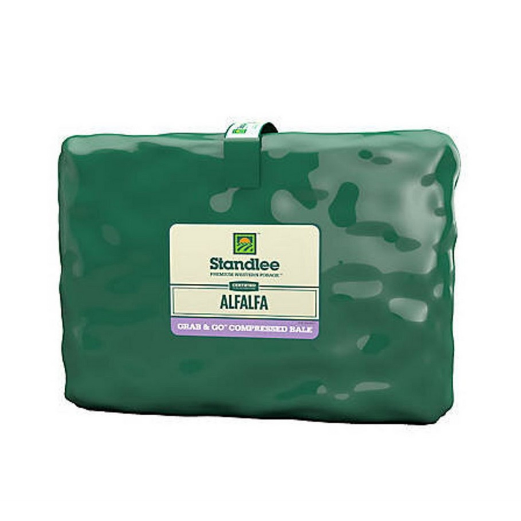 Standlee Premium Western Forage, Certified Alfalfa Grab & Go Compressed Bale, 50lb