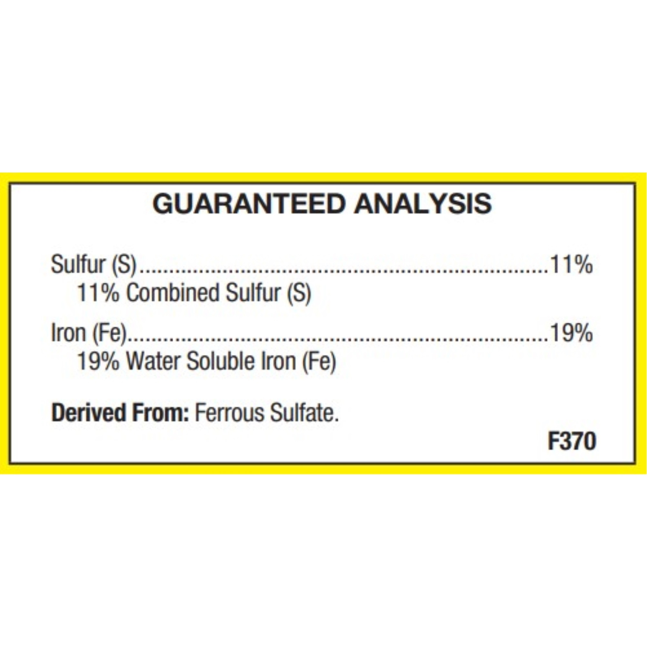 VPG Hi-Yield Iron Sulfate, 4 lb bag