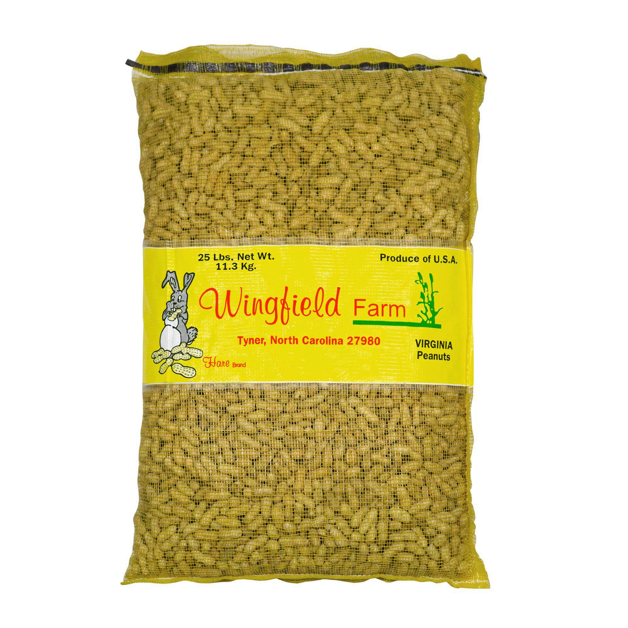 Wingfield Farm Virginia In-Shell Peanuts for Feeding Wild Animals, 25lb Bag