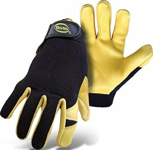 Deerskin Spandex Glove, Large