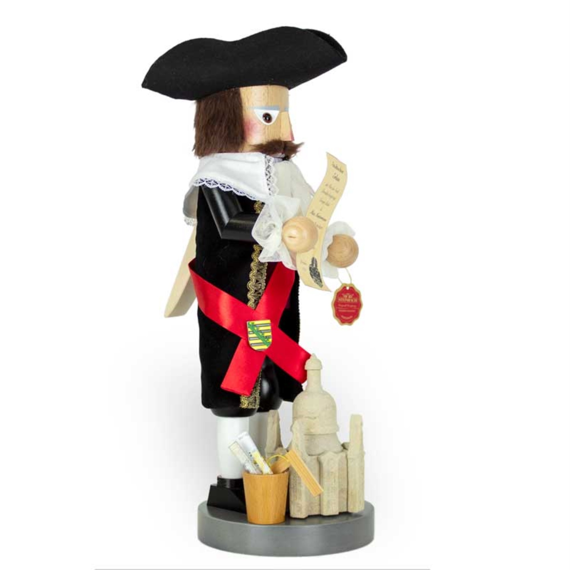 Steinbach Big Nutcrackers, Saxon Personalities Series, Limited Edition, George Bähr Nutcracker, 15.75"
