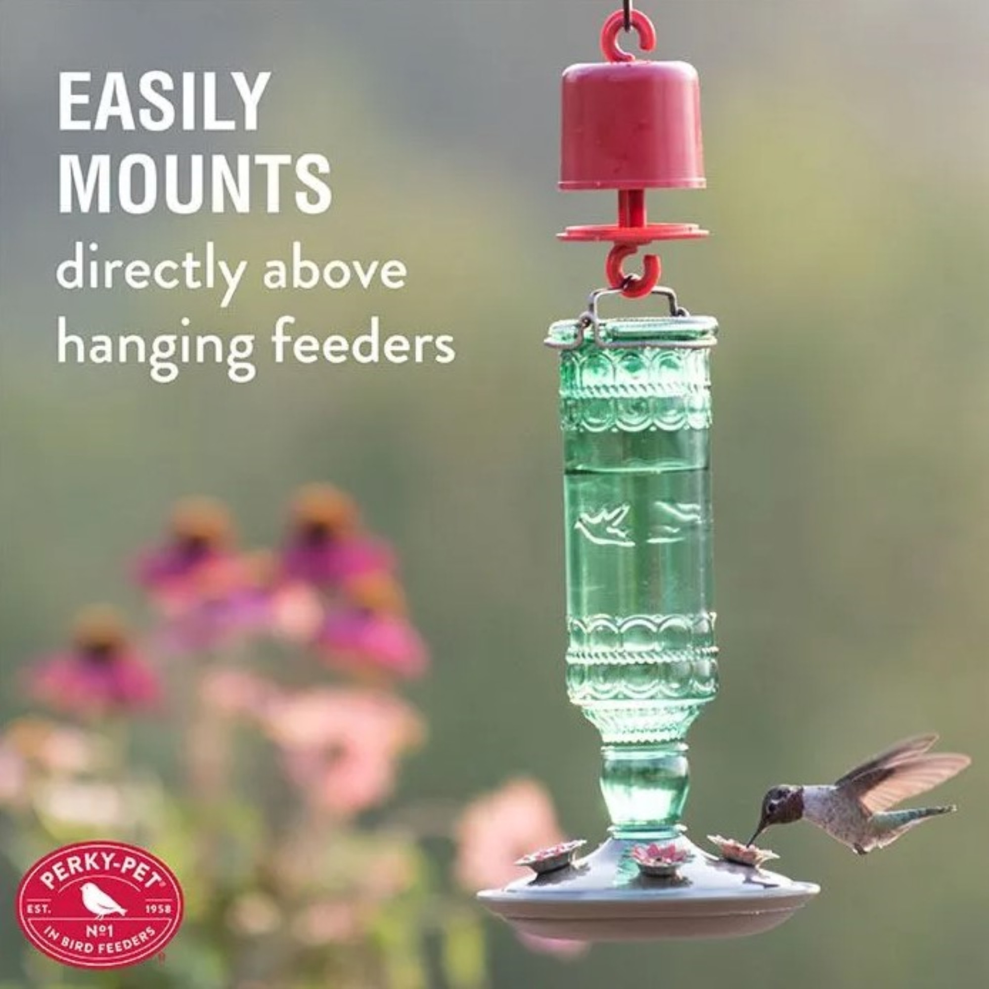 Perky Pet AntGuard for Hanging Hummingbird & Oriole Feeders, Red