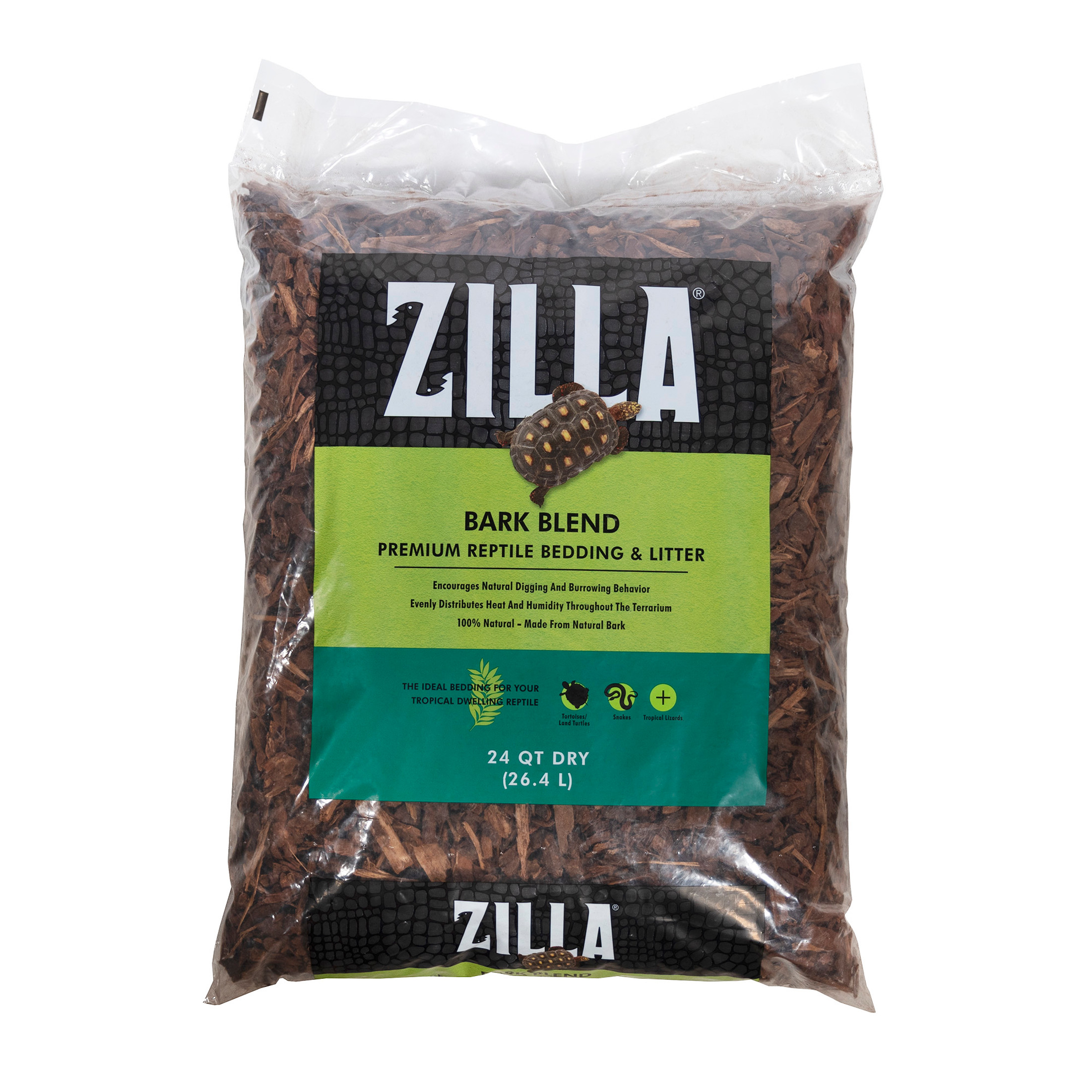 Zilla Bark Blend Premium Oven-Dried Reptile Bedding and Litter, 24qt