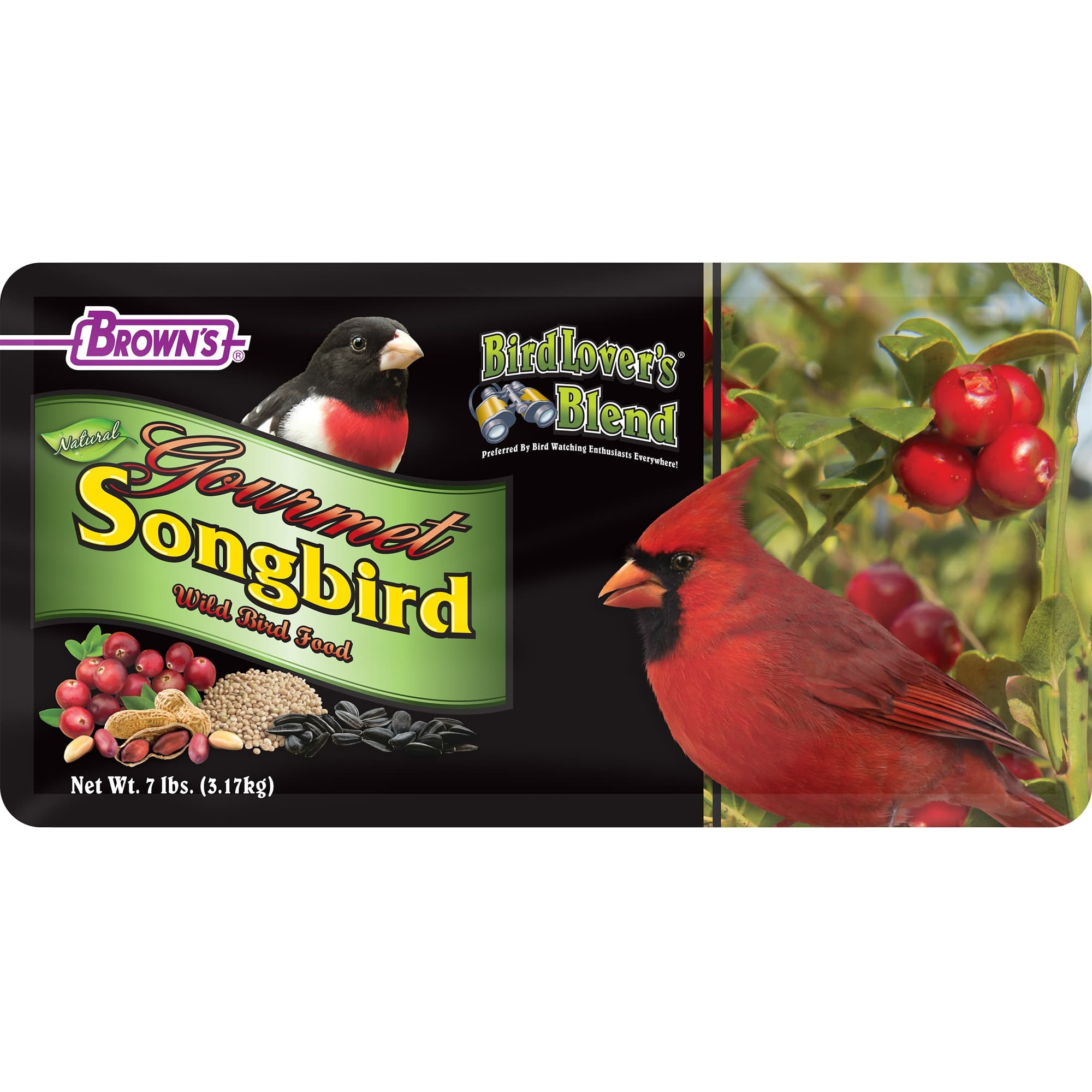 F.M. Brown's Bird Lover's Blend Gourmet Songbird with Almonds and Apples, 7-Pound