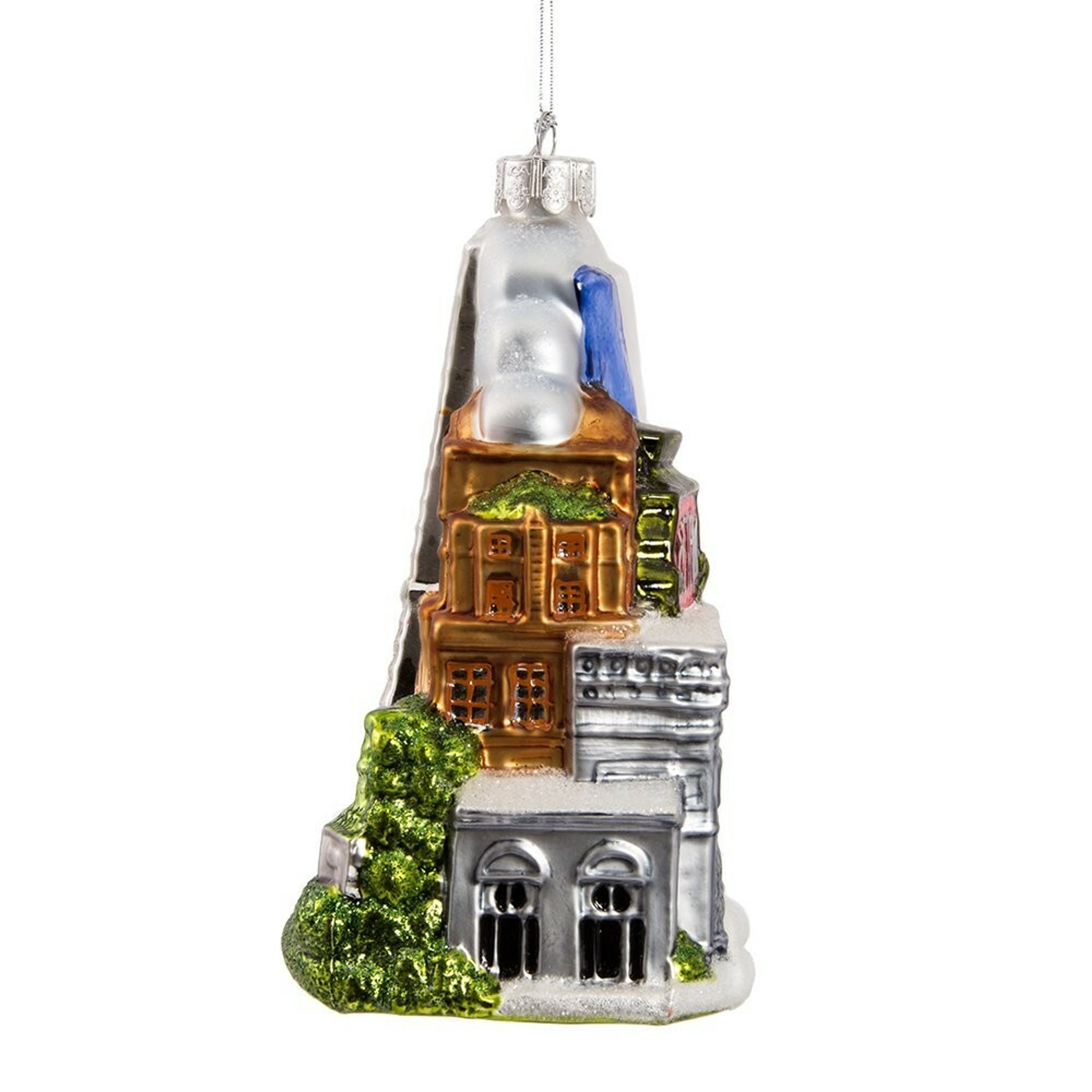 Kurt Adler Glass Paris City Christmas Tree Ornament, 5"