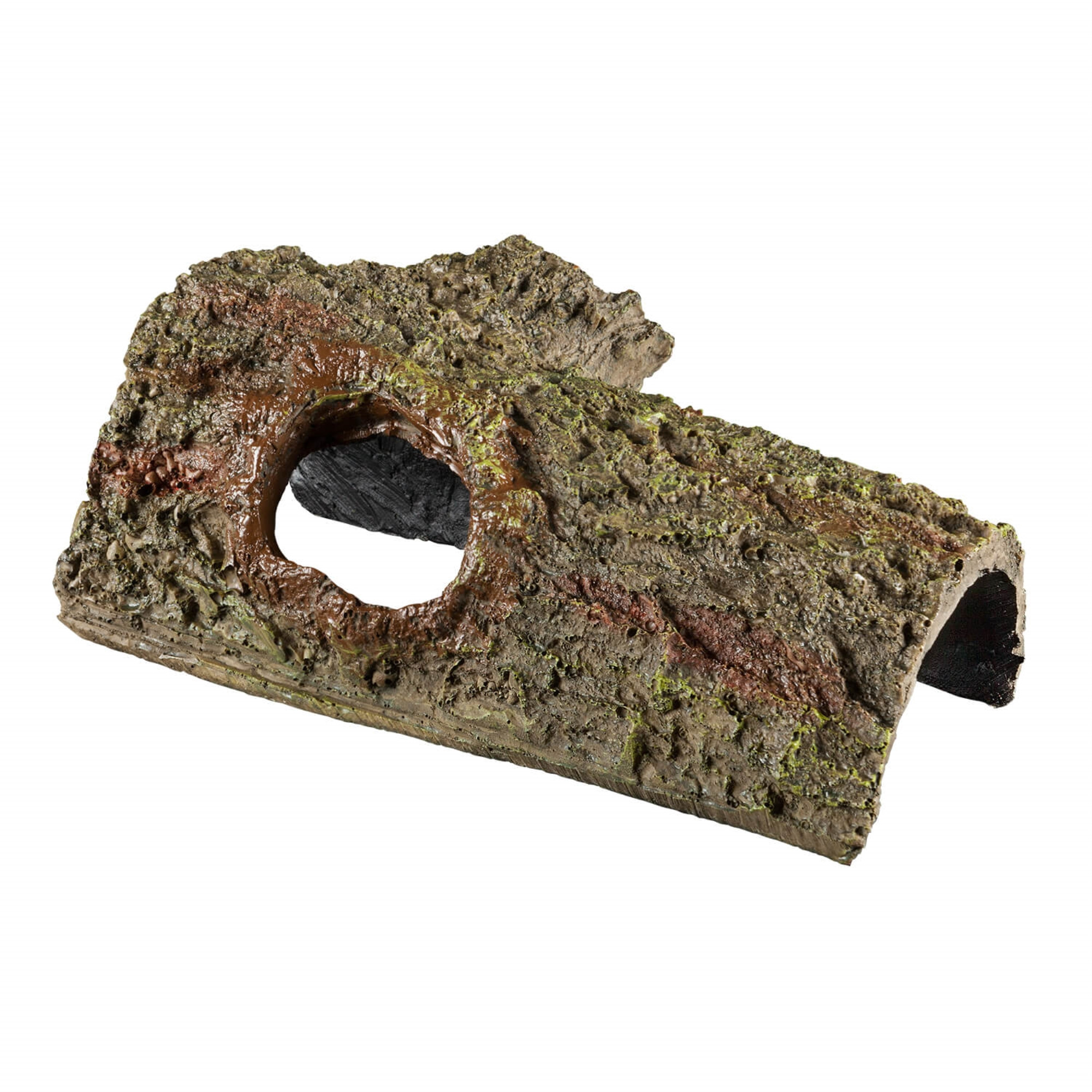 Zilla Reptile Habitat Hideout Bark Bend Terrarium Decor, Medium (8" x 3.5")