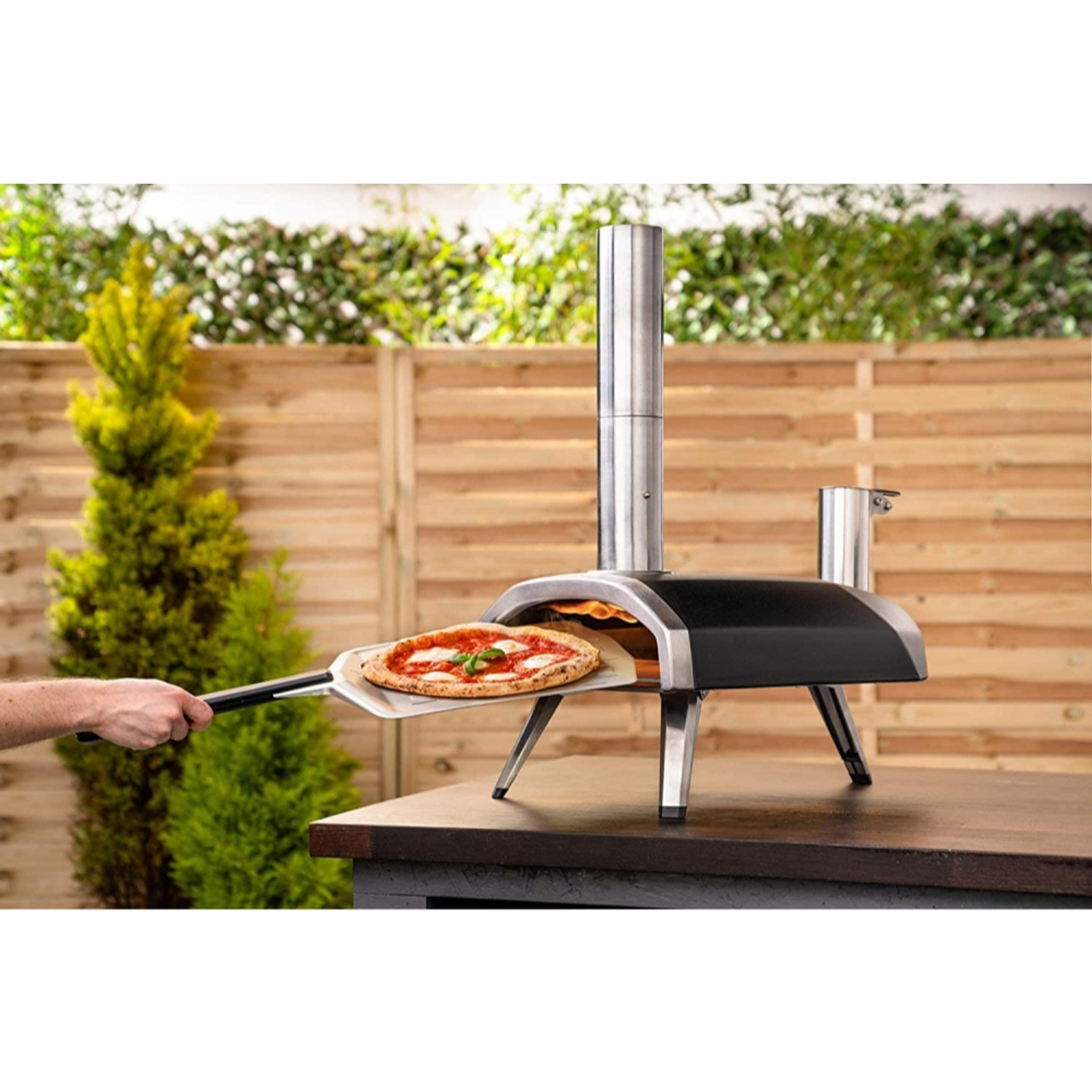 Ooni Fyra 12 Wood Fired Outdoor Pizza Oven, Portable Hard Wood Pellet Pizza Oven, DAMAGED BOX