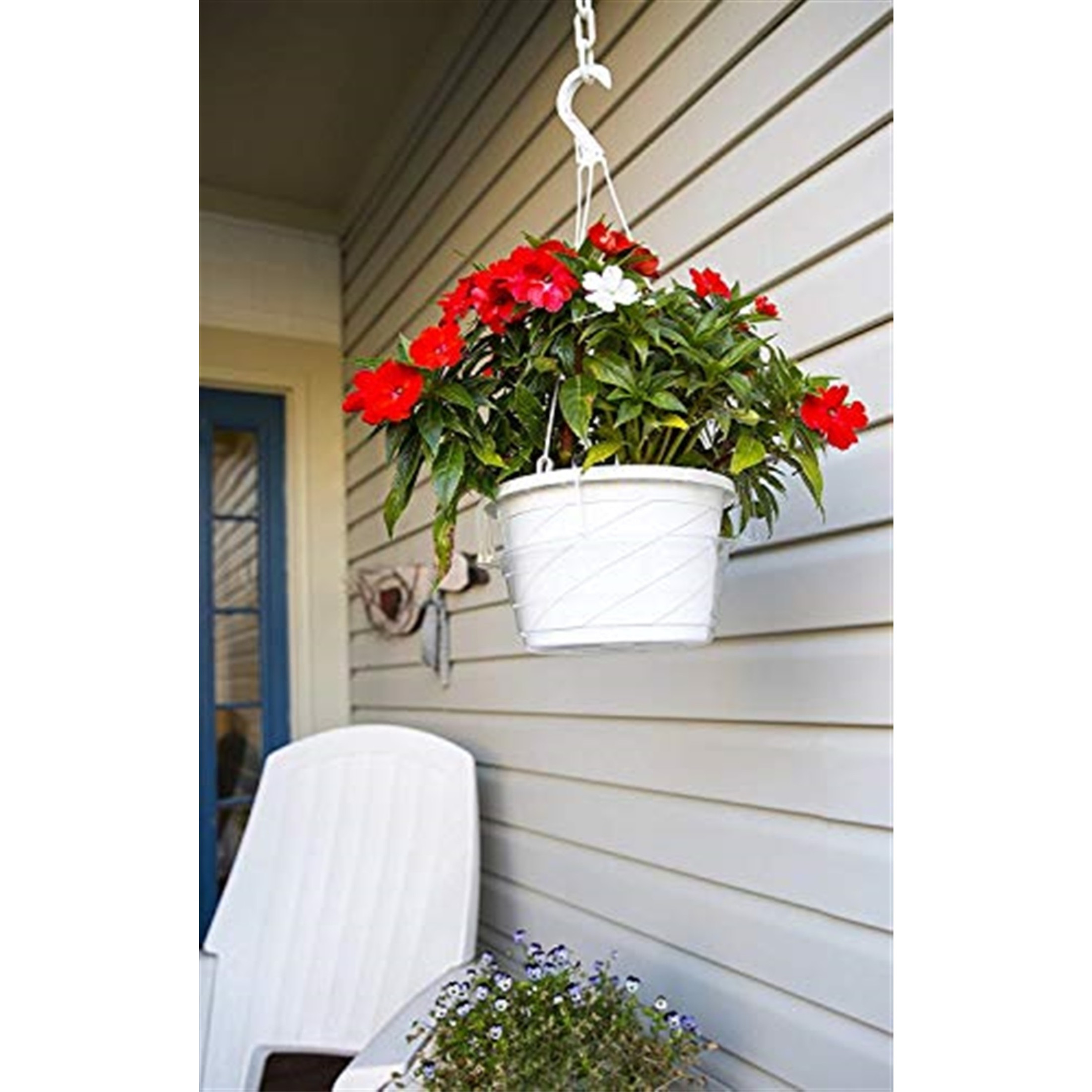 Curtis Wagner Clear Plastic Hanging Basket Drip Pan Saucer, Clip On, 10" (Pack of 10)