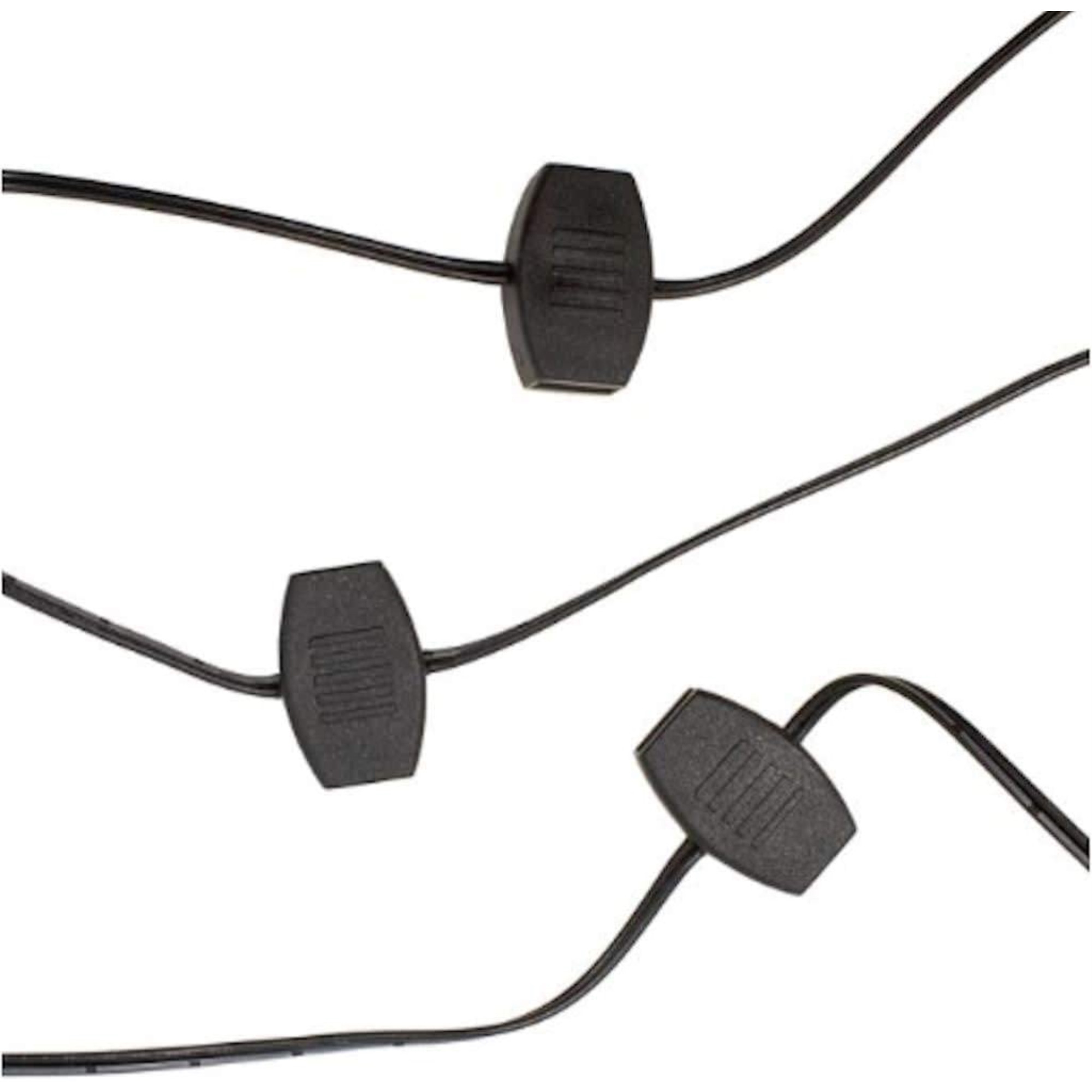 Kurt Adler USB PowerConnect+ Extension Cord with 6 Ports, Black Wire, 6'