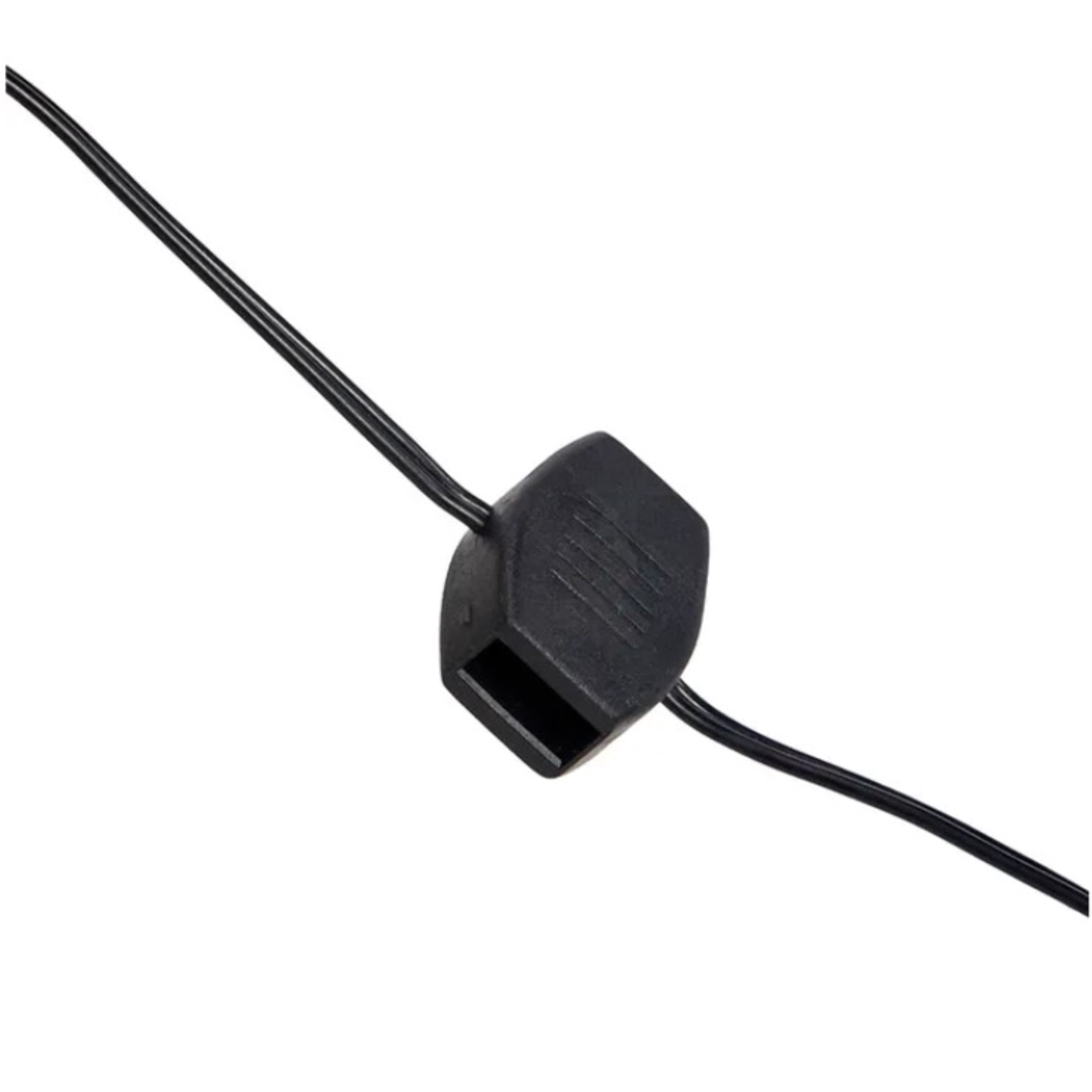 Kurt Adler USB PowerConnect+ Extension Cord with 6 Ports, Black Wire, 6'