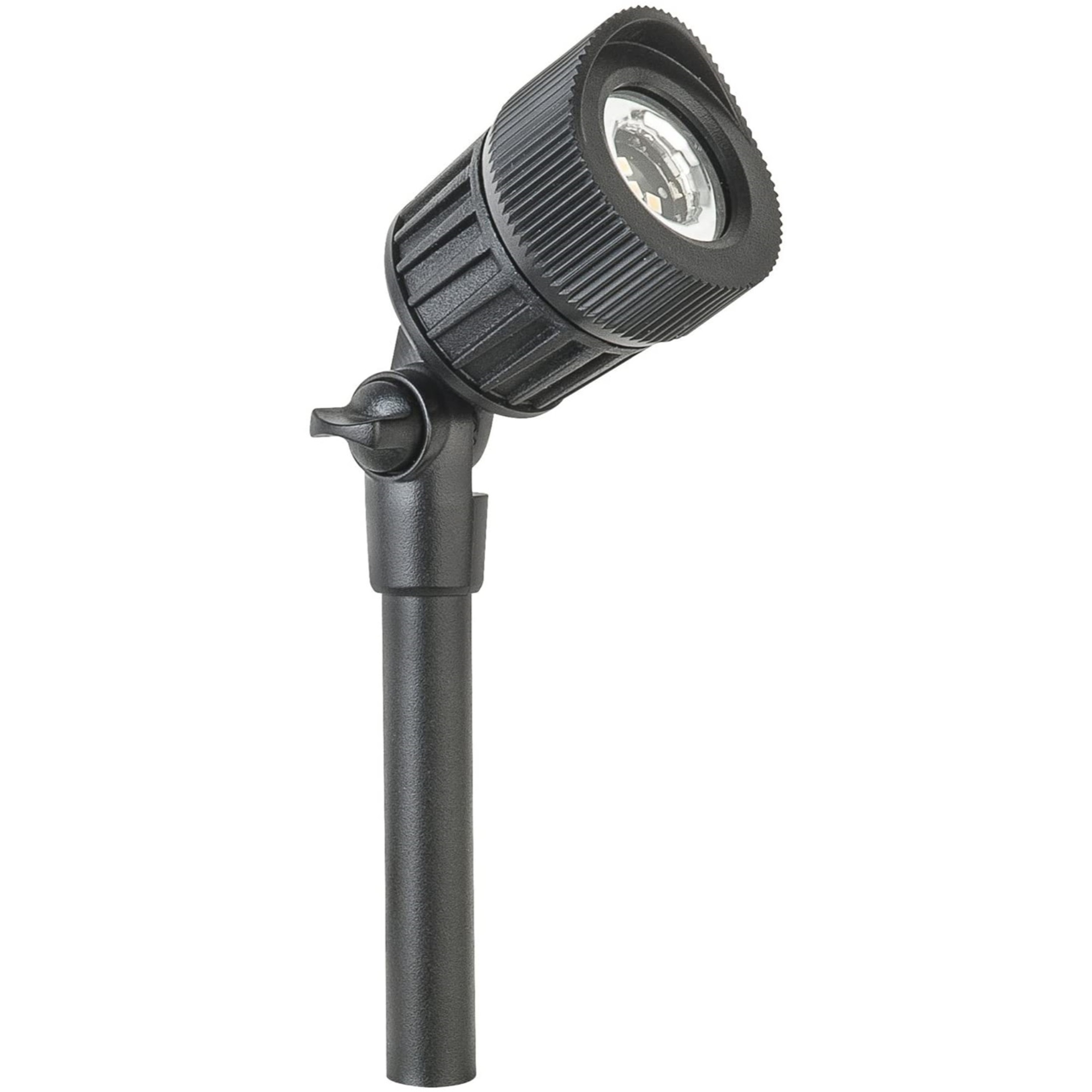 Paradise Low-Voltage 7W Warm White LED Junior Outdoor Spot Light, Black (Pack of 1)