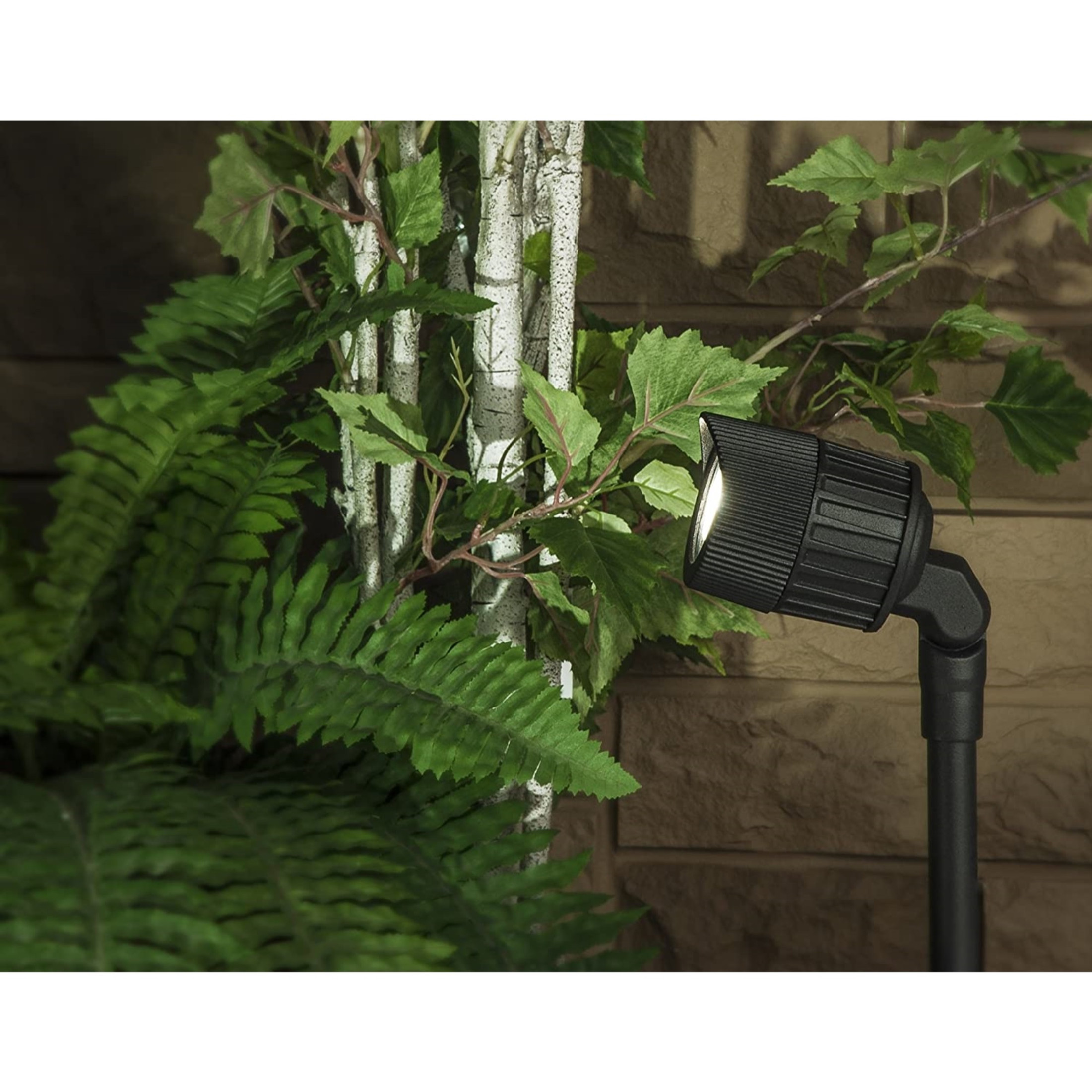 Paradise Low-Voltage 7W Warm White LED Junior Outdoor Spot Light, Black (Pack of 1)