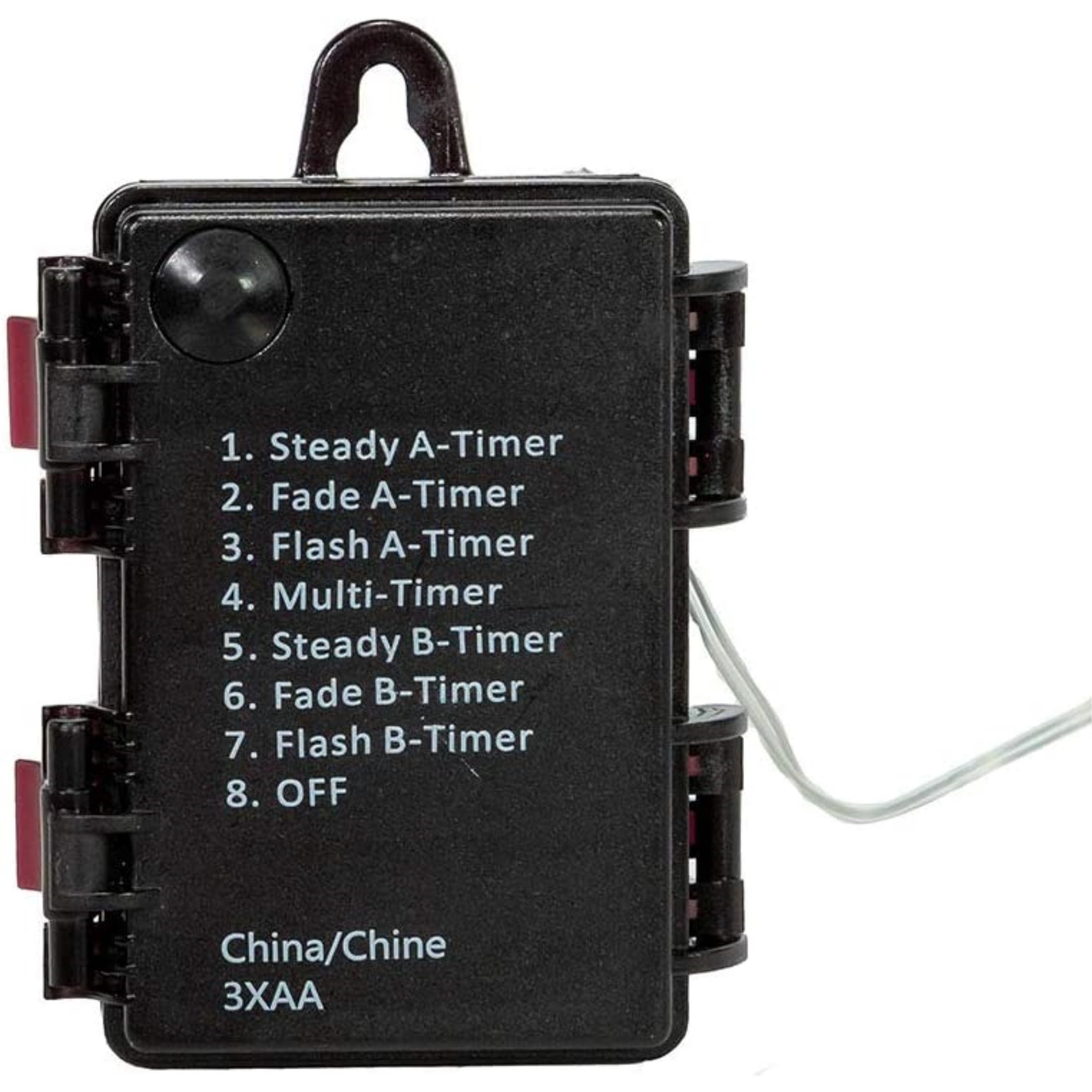 Kurt Adler Indoor/Outdoor Battery Operated 100-Light Dual Color LED Light String with 8 Light Functions, 34'
