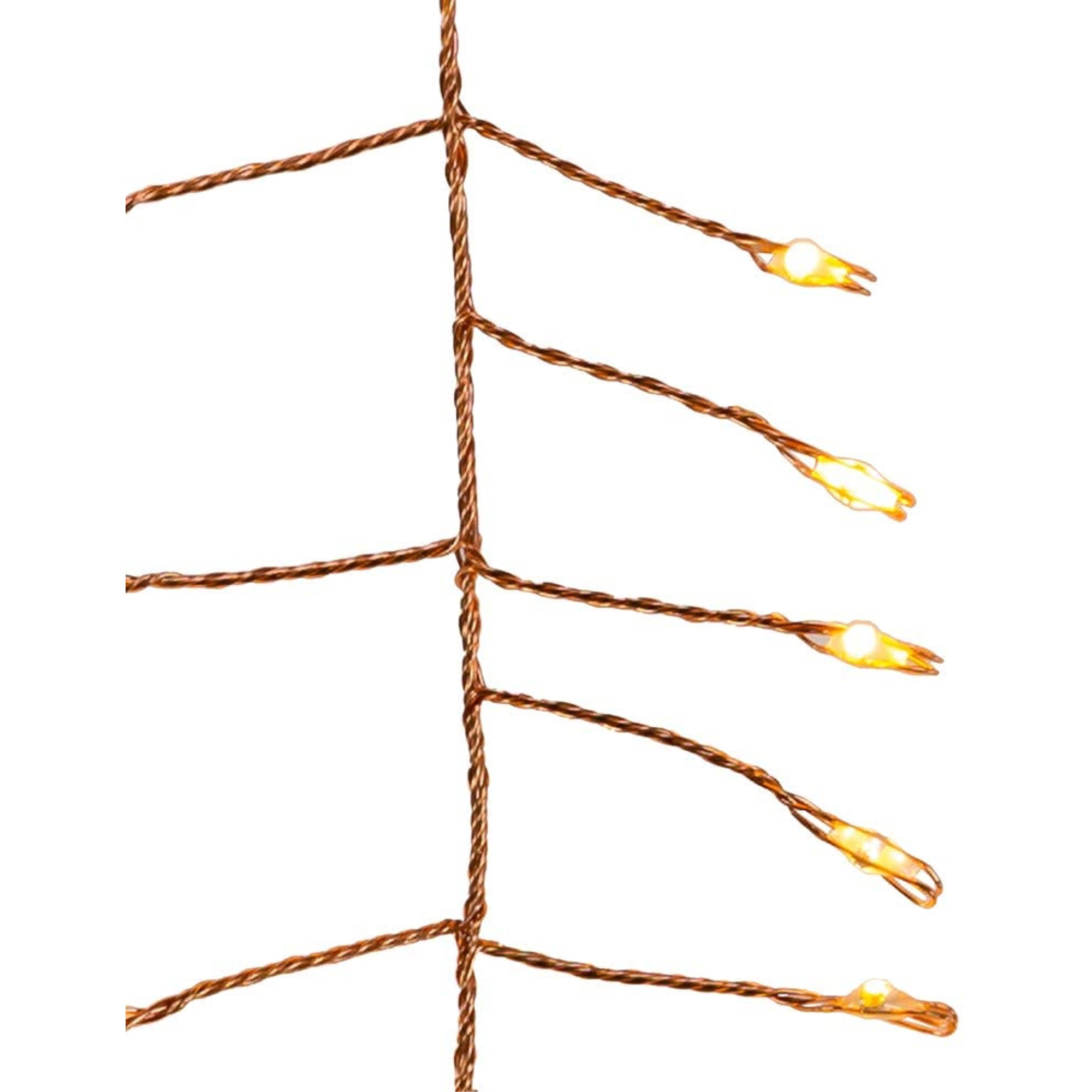 Kurt Adler Indoor & Outdoor Fairy Lights, 240‑White Twinkling Lights, LED Copper‑Wire Garland – 8’ Lighted Length
