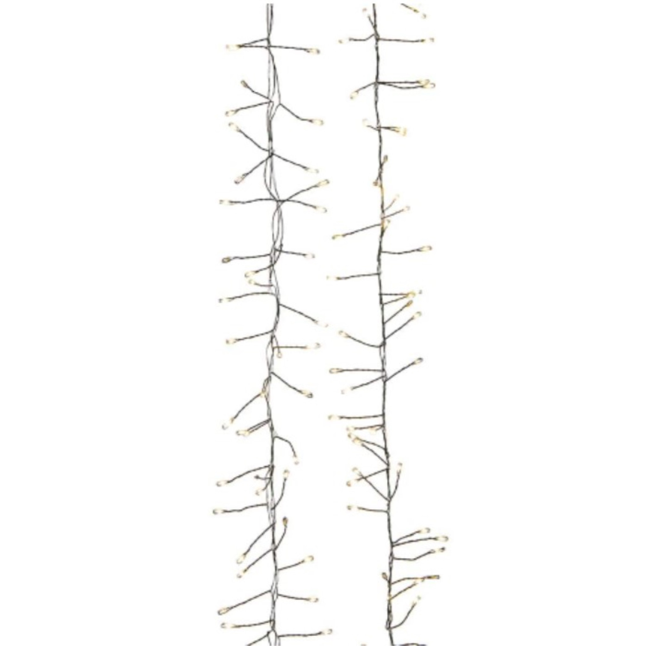 Kurt Adler 240-Light Twinkling Warm White LED Cluster Garland