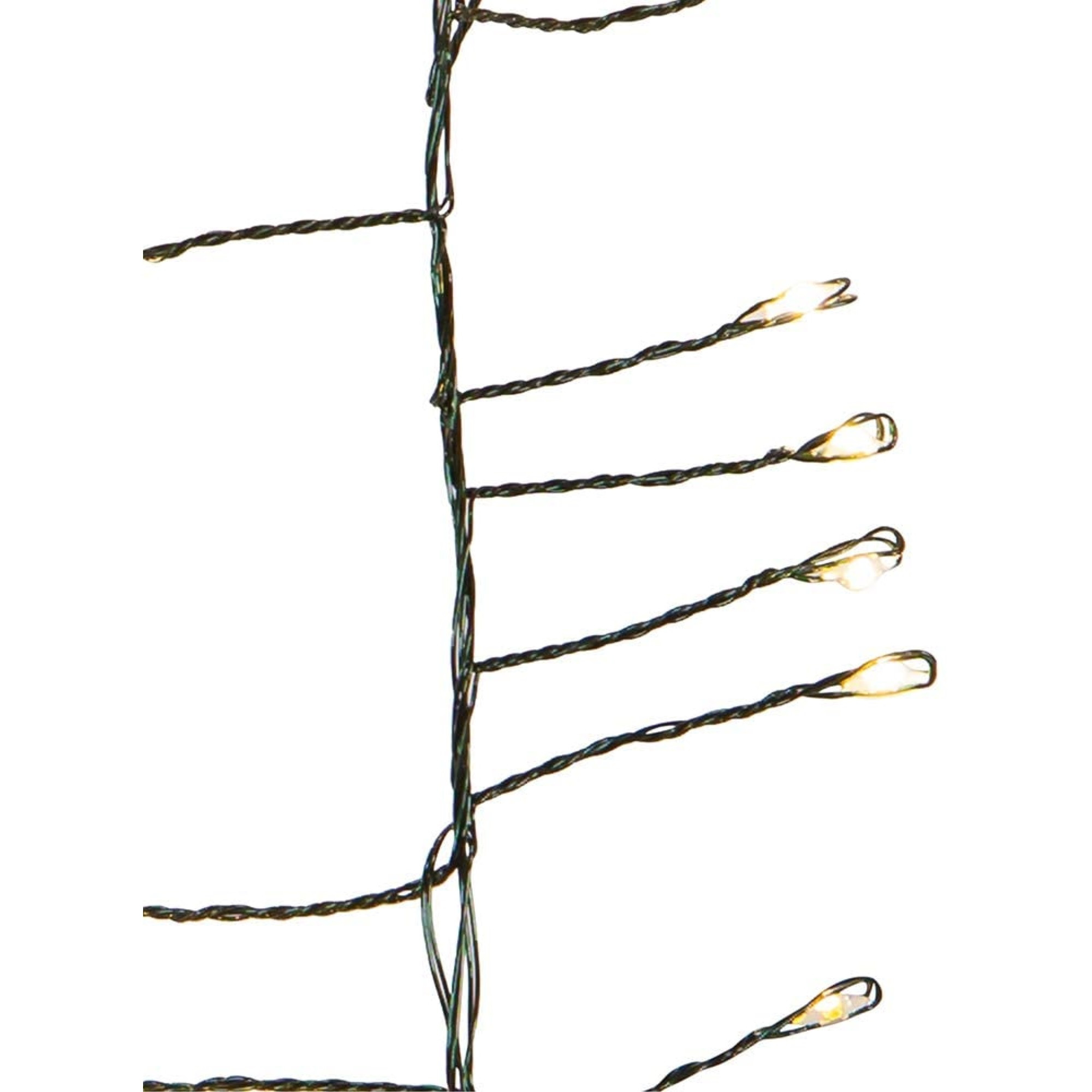 Kurt Adler Christmas Decoration, Twinkling Cluster Lights, 17.6ft