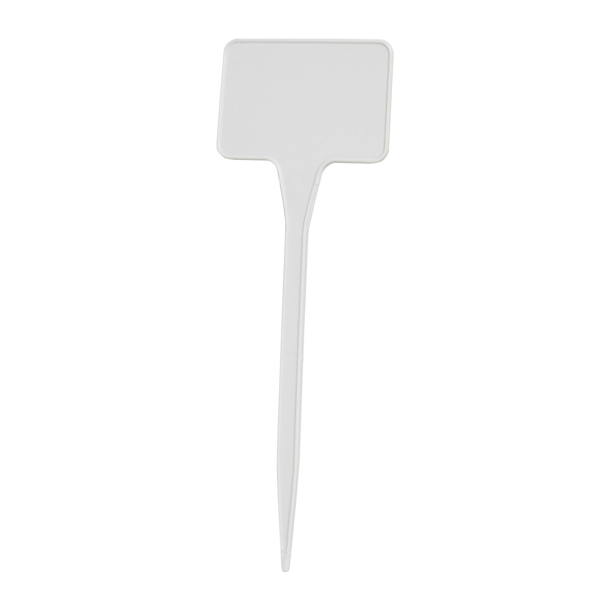 Garden Aces Recycled Plastic T-Stake Labels, White, 5.5in (Pack of 10)