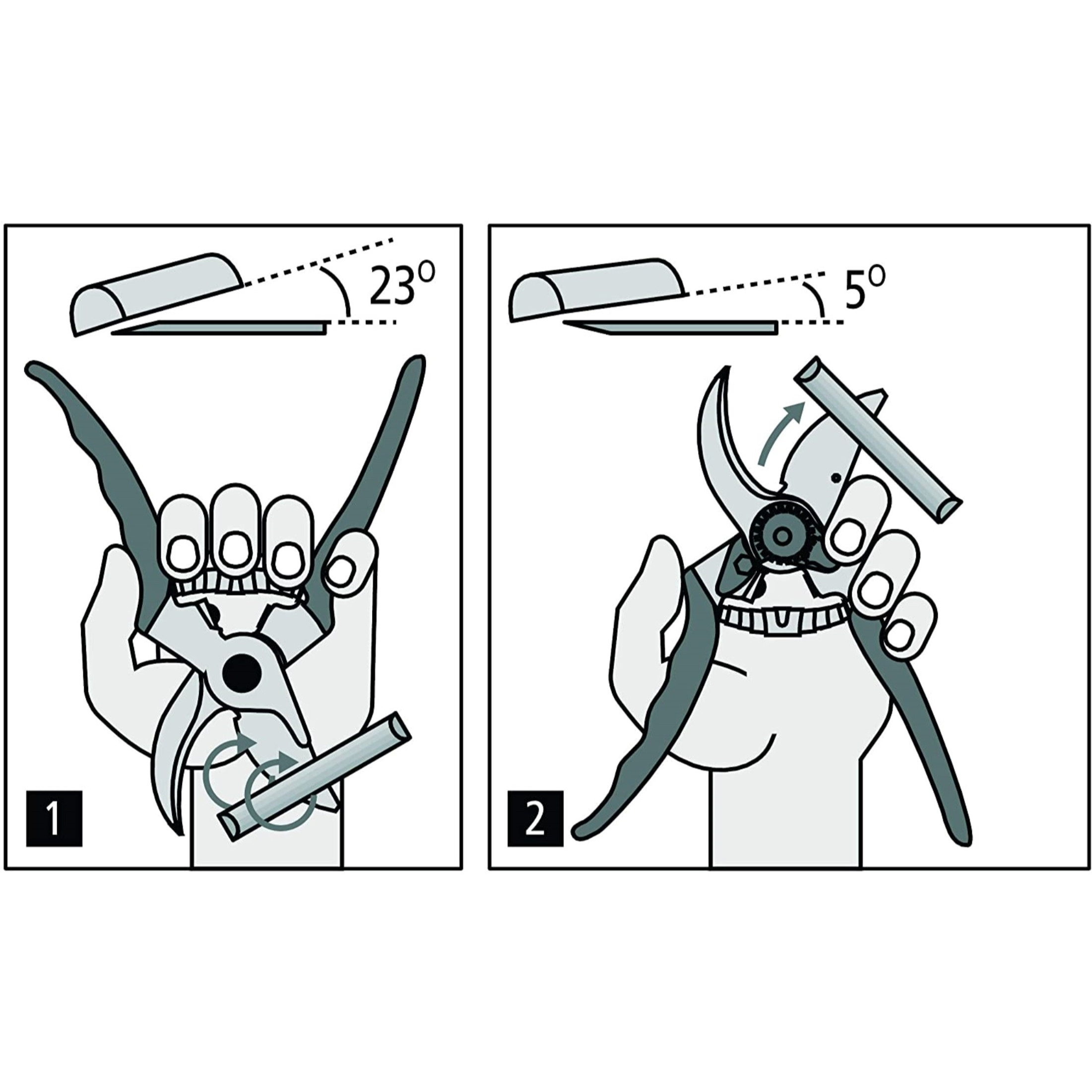 Felco F13 One or Two-Hand Garden Pruner with Steel Blade