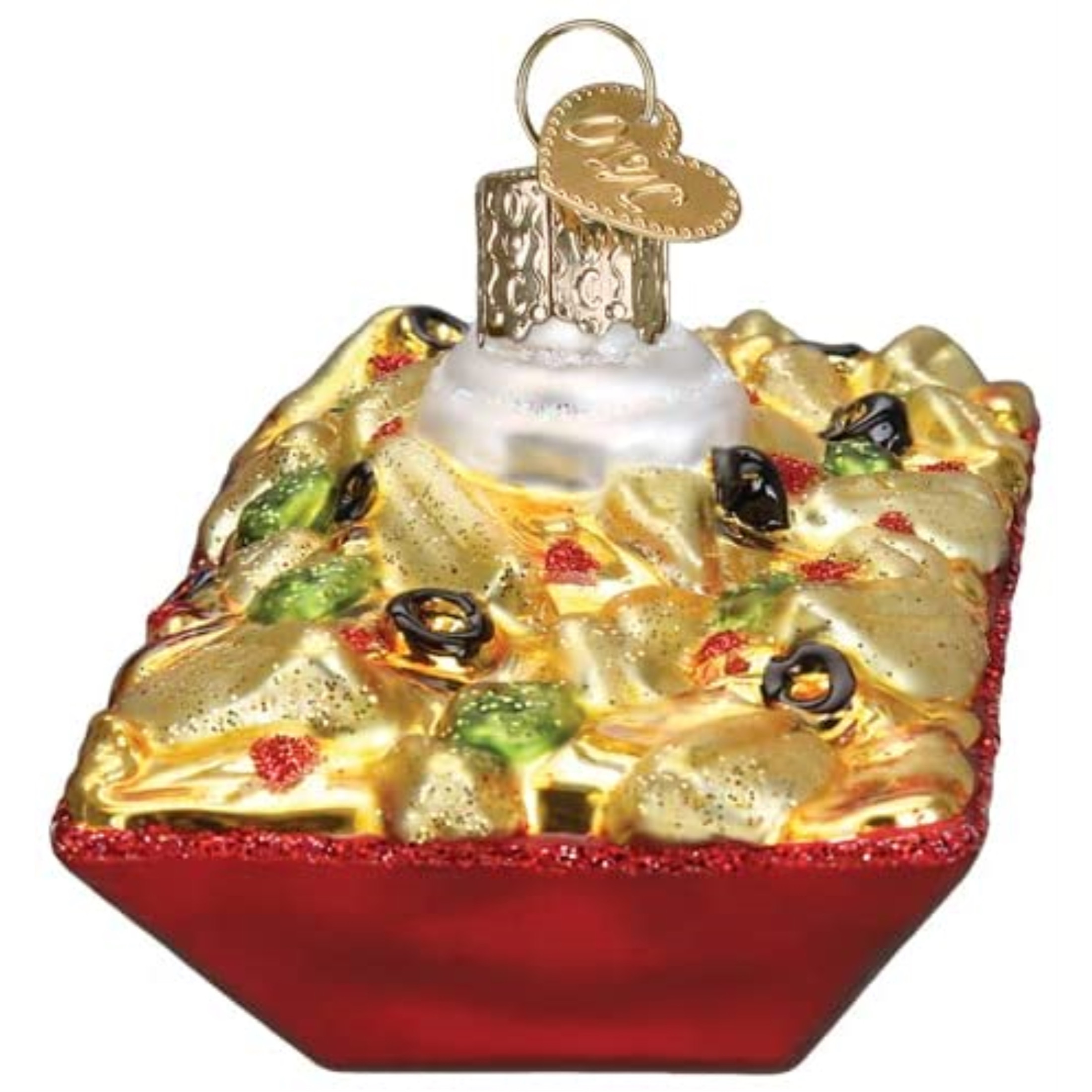 Old World Christmas Glass Blown Tree Ornament, Nachos (With OWC Gift Box)