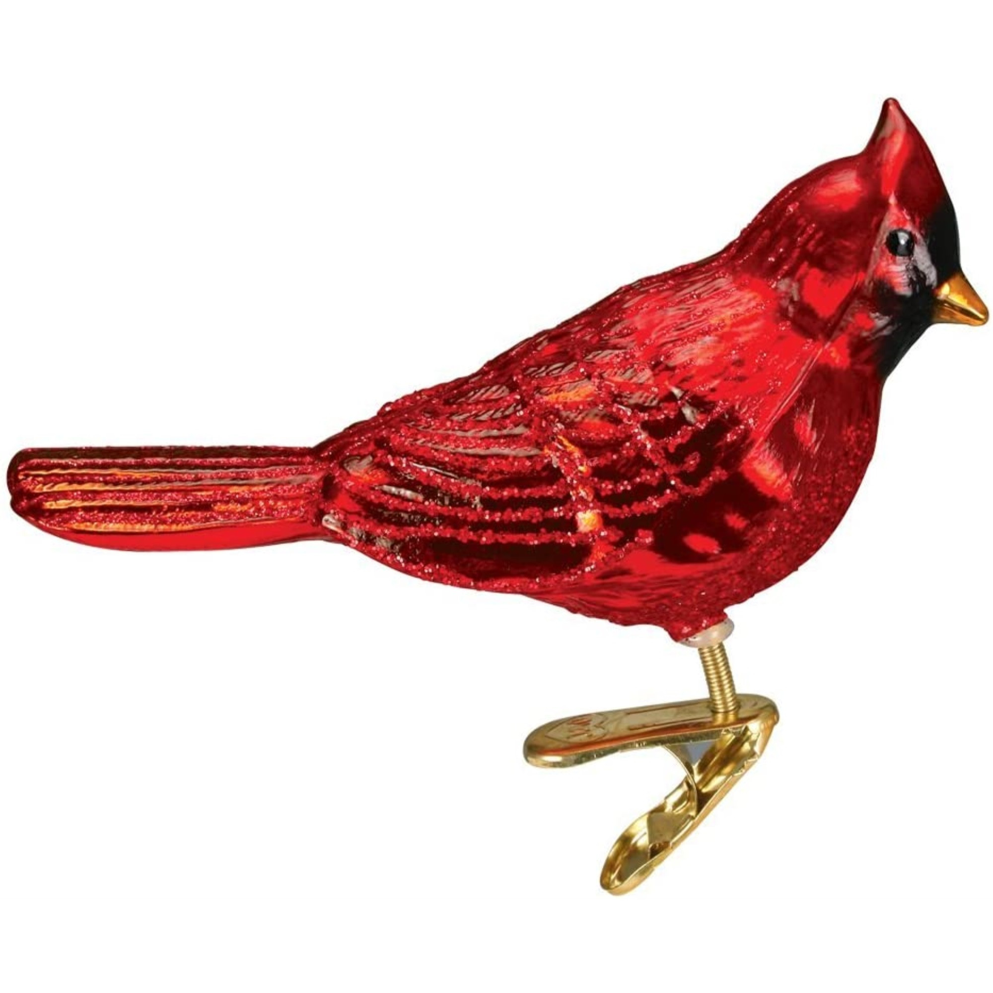 Old World Christmas Blown Glass Ornament for Christmas Tree, Red Northern Cardinal