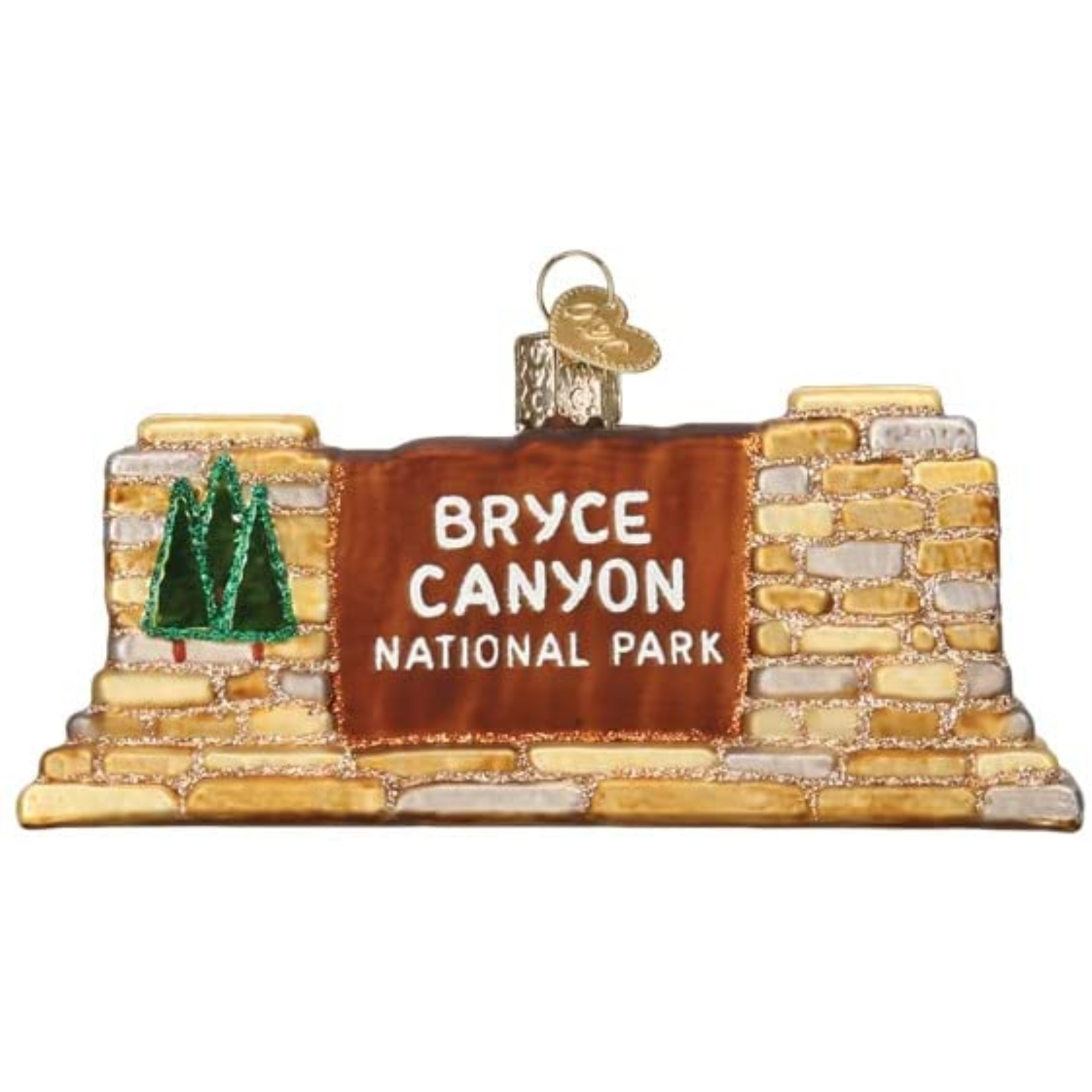 Old World Christmas Glass Blown Tree Ornament, Bryce Cannon National Park (With OWC Gift Box)