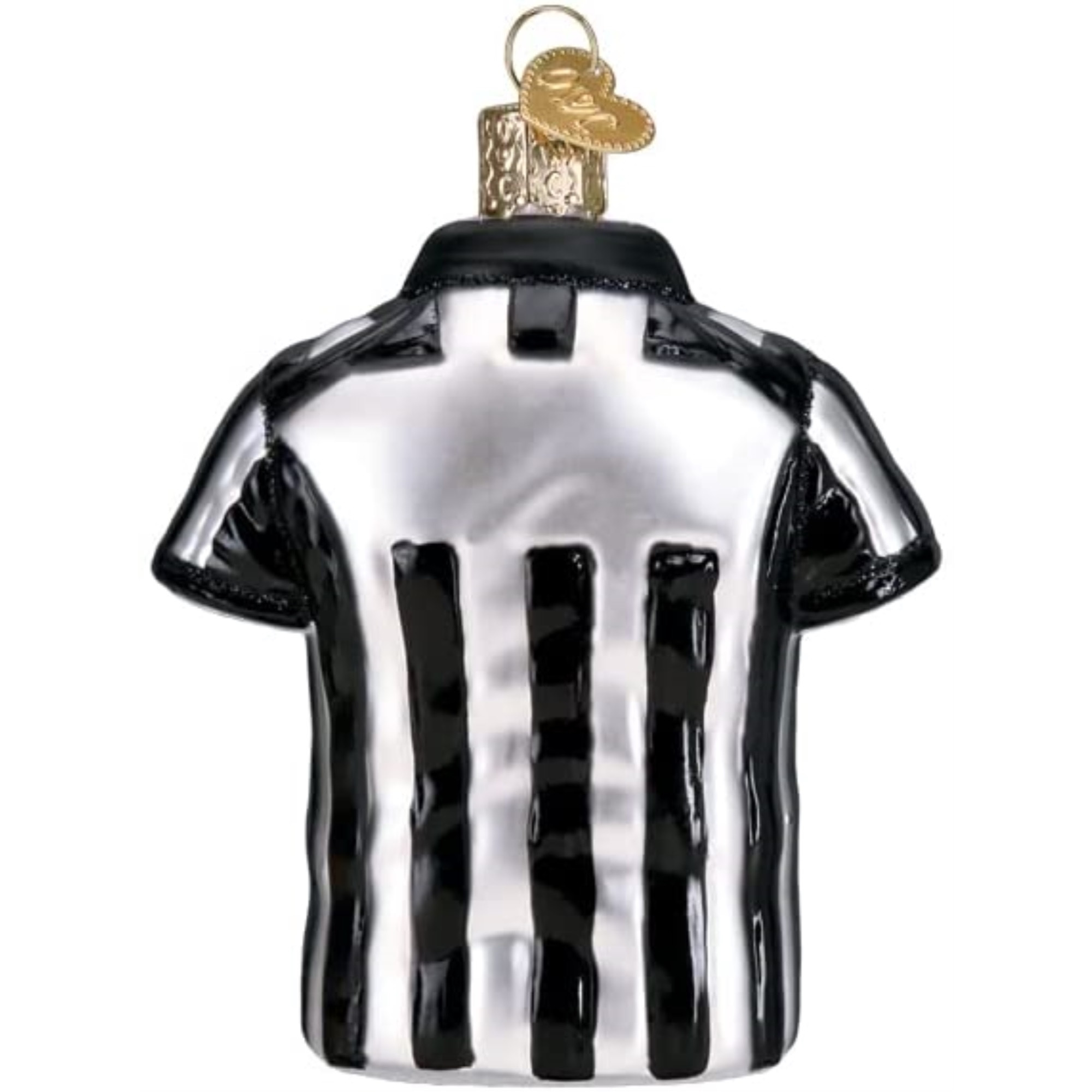 Old World Christmas Blown Glass Ornament for Christmas Tree, Referee Shirt