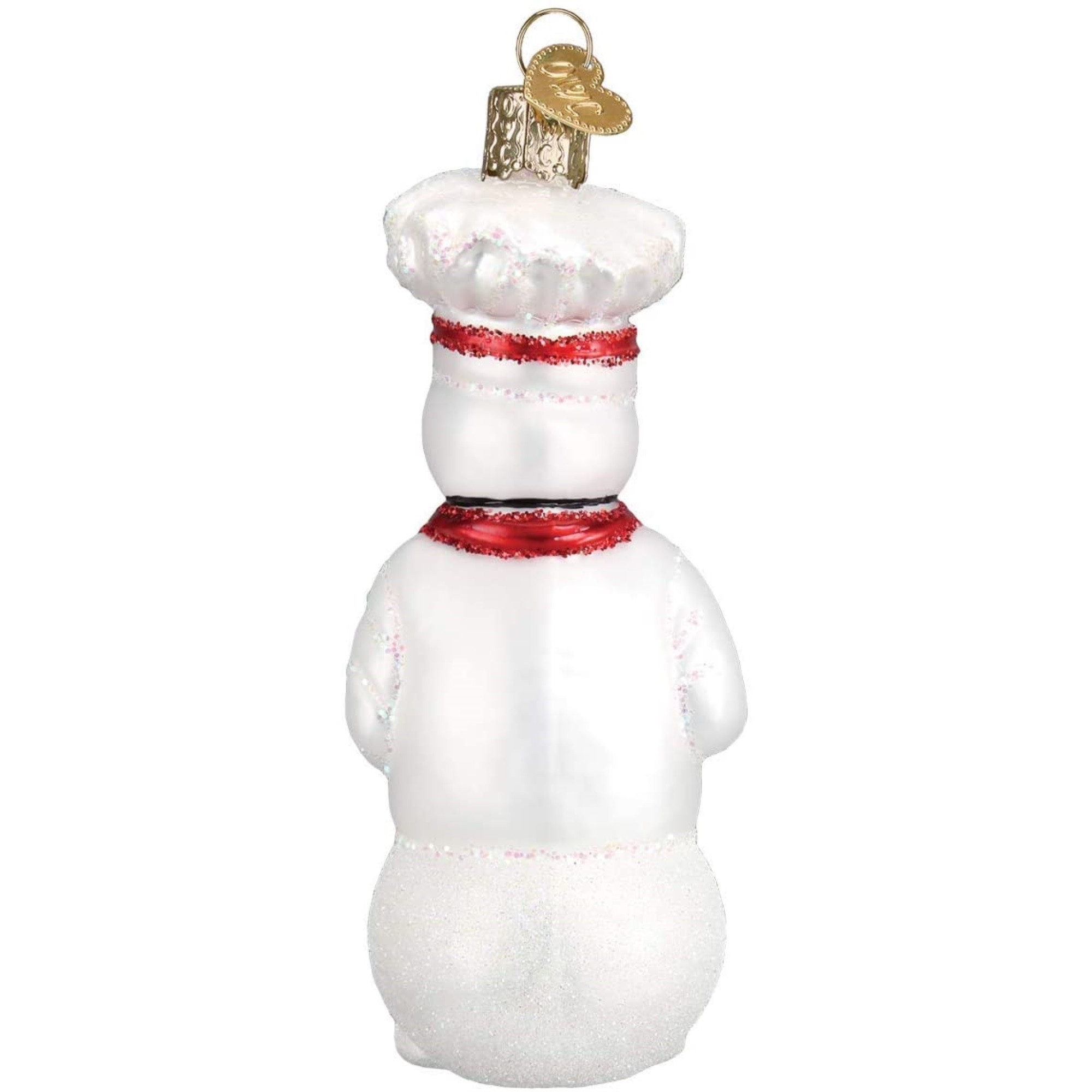 Old World Christmas Glass Blown Ornament for Christmas Tree, Snowman Chef
