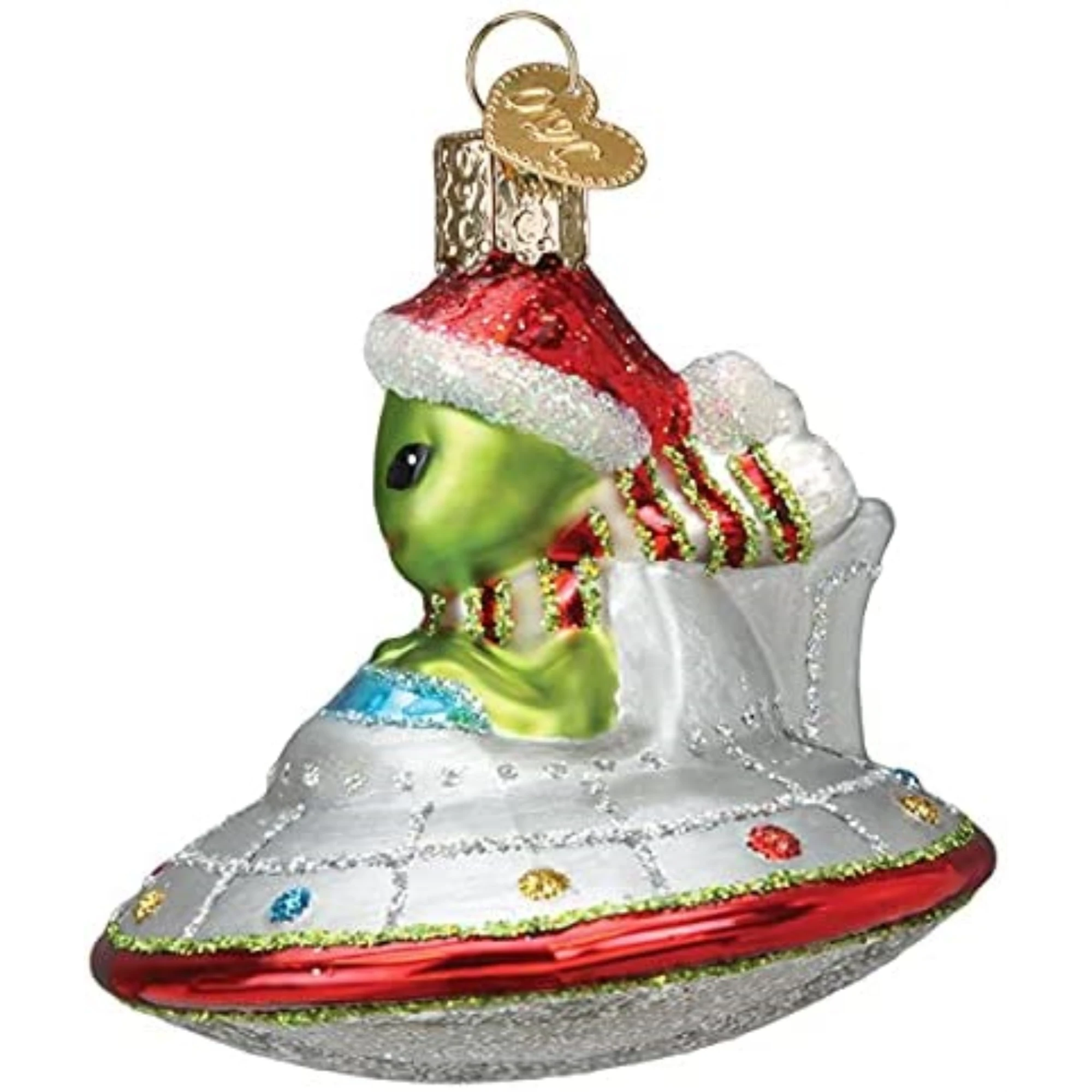Old World Christmas Glass Blown Ornament for Christmas Tree, Christmas UFO