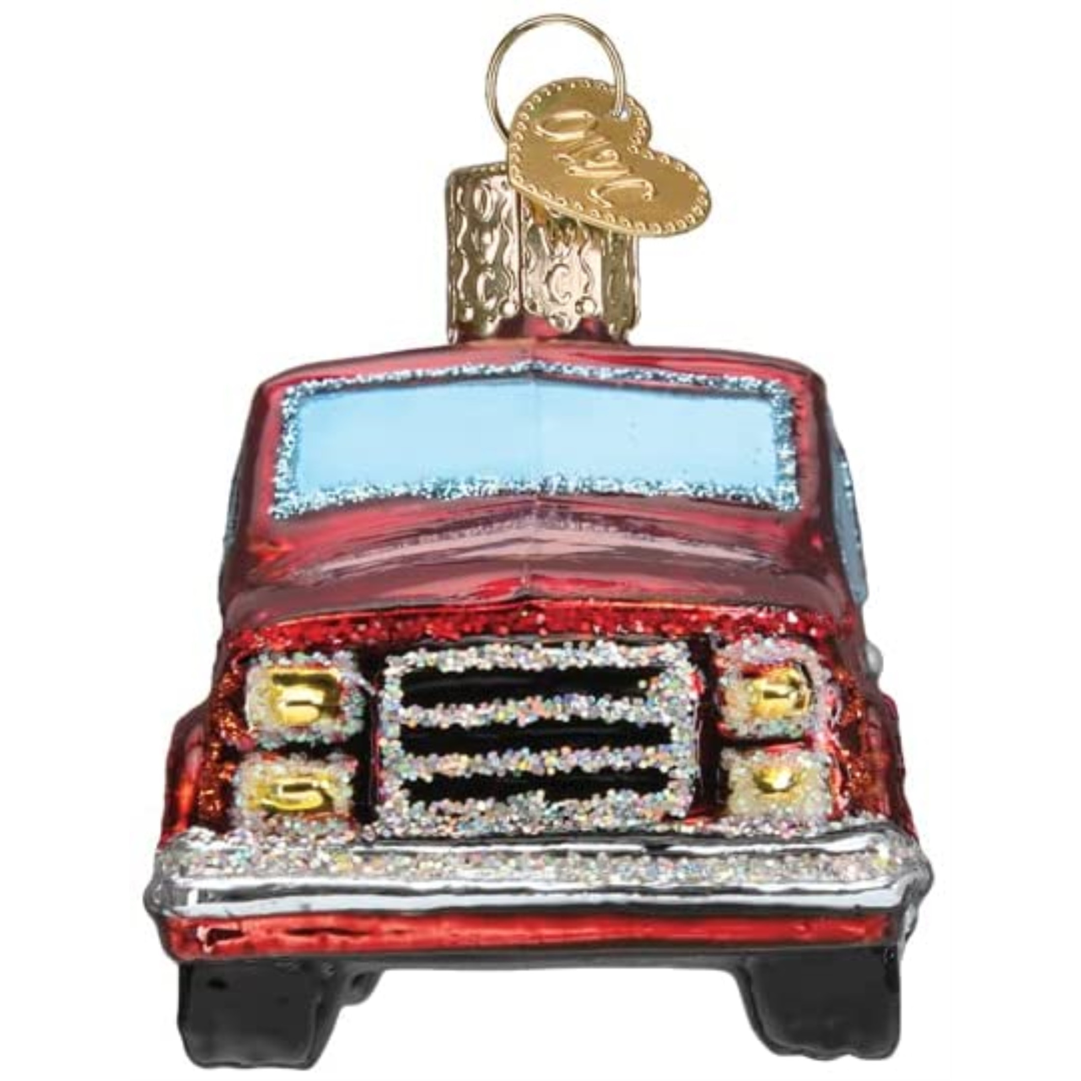 Old World Christmas Glass Blown Tree Ornament, Pick Up Truck (With OWC Gift Box)