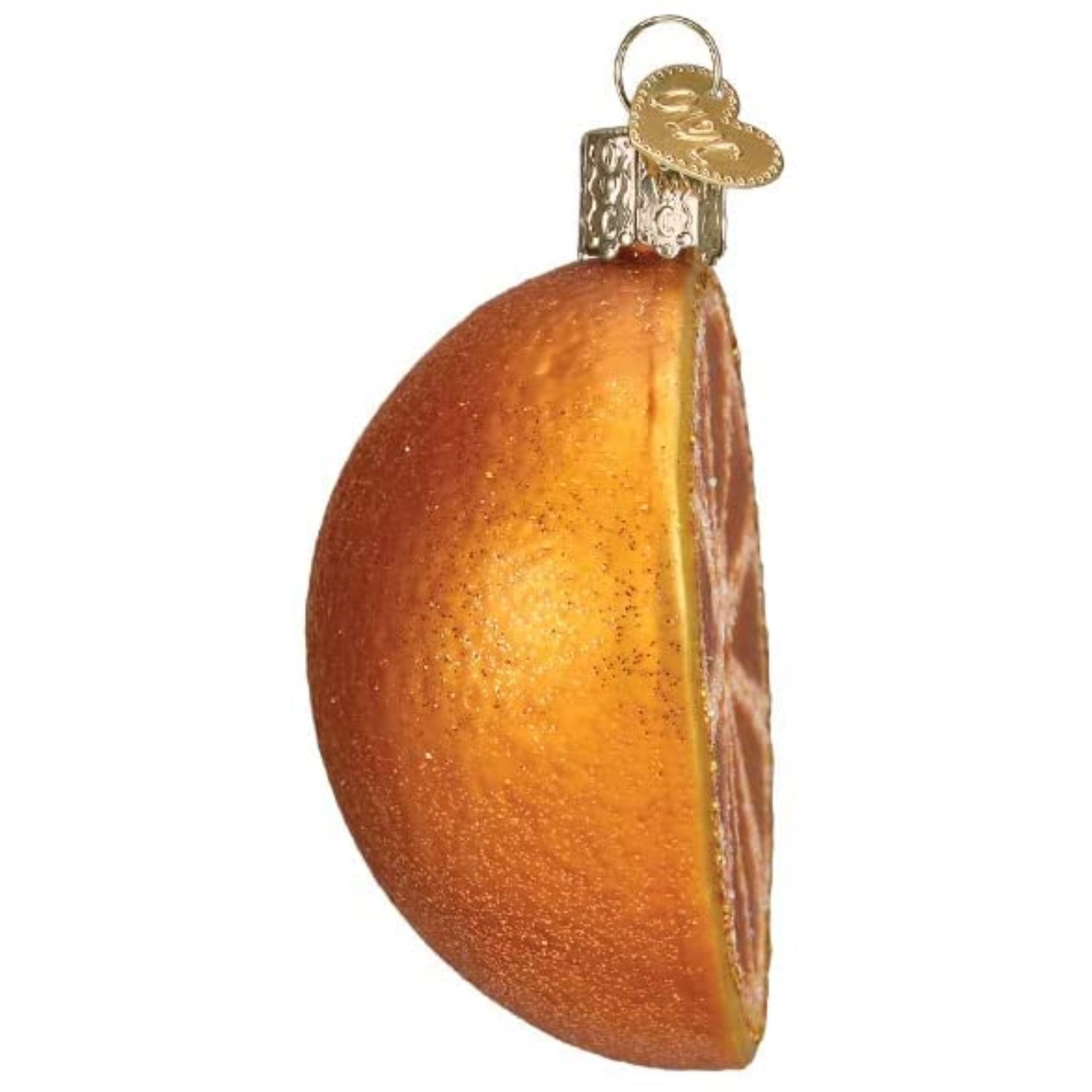 Old World Christmas Glass Blown Ornament for Christmas Tree, Orange (With OWC Gift Box)