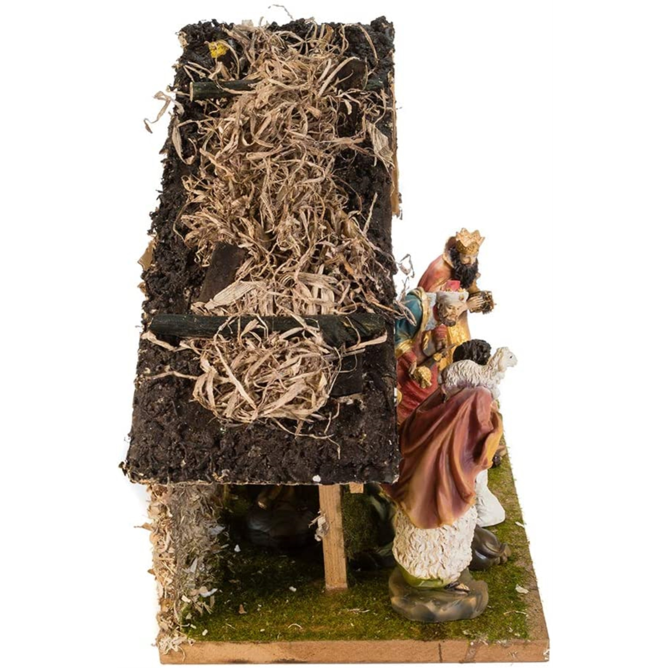 Kurt Adler Nativity Set with Stable and 10 Figures 12-Inch