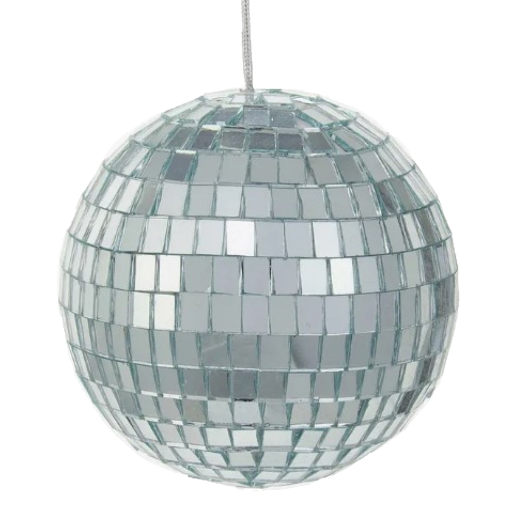Kurt Adler Mirrored Disco Ball Glass Ornaments, 4-Piece Box Set, 4”