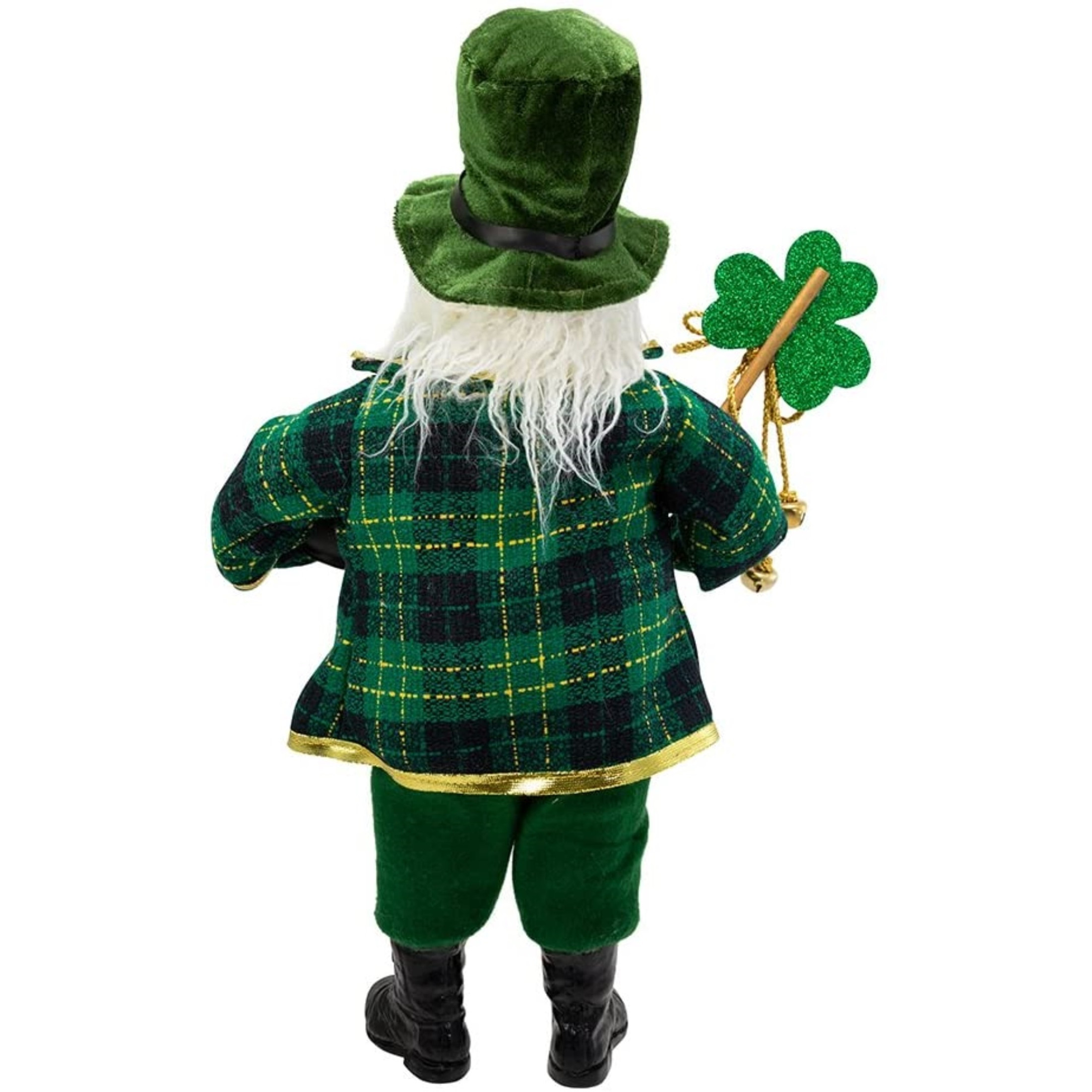 Kurt Adler Kringles Klaus Irish Santa with Staff, 20”