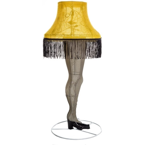 Kurt Adler Indoor A Christmas Story Leg Lamp — 3D Tinsel Lighted Holiday Decoration, 28"