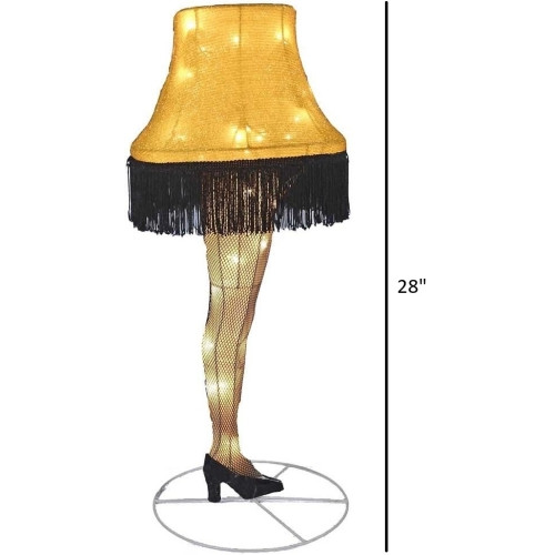 Kurt Adler Light Up Christmas Figurine, A Christmas Story Leg Lamp, 28in