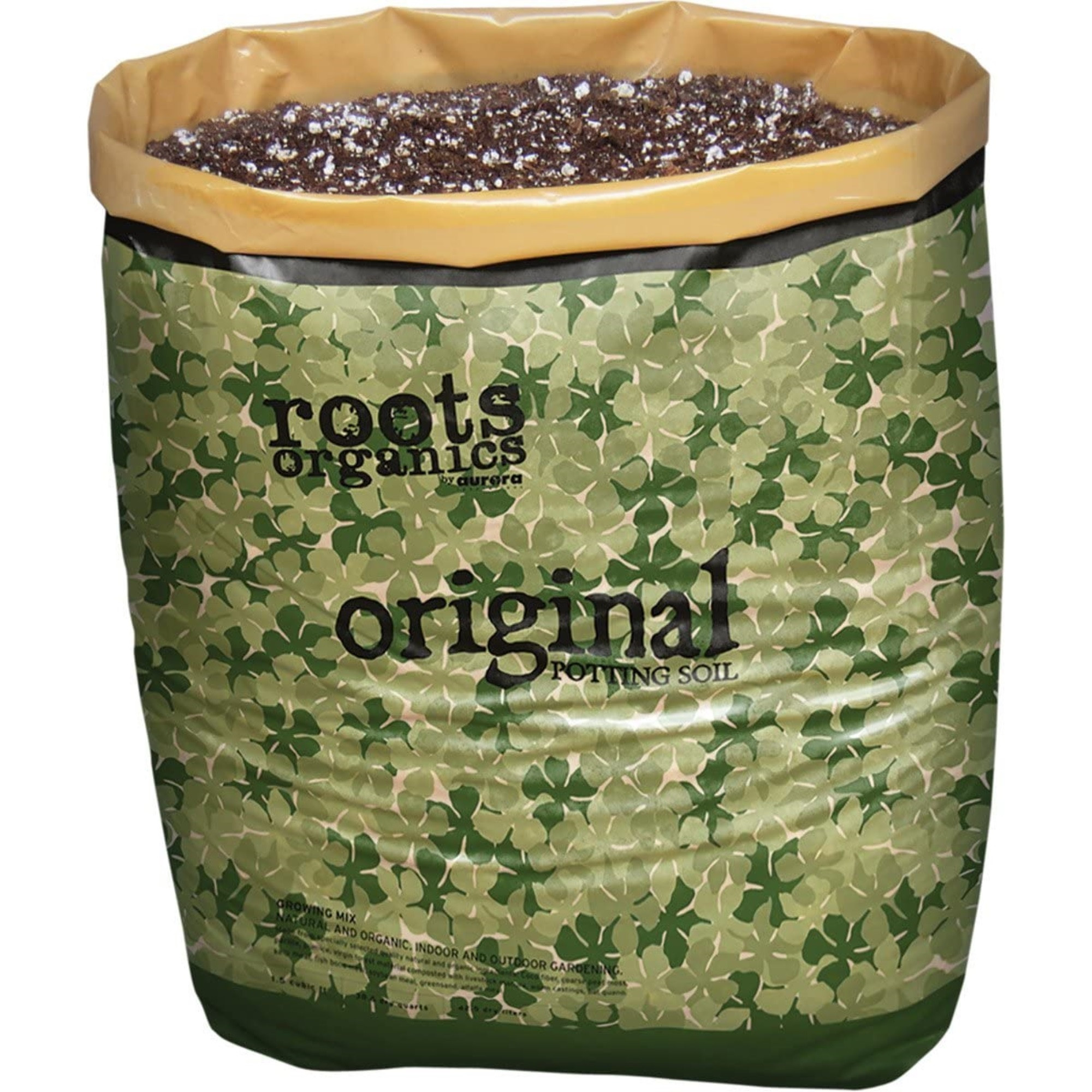 Roots Organics Original Potting Soil, Organic Growing Media with Mycorrhizae, Plant-in-Bag, .75 Cubic Foot