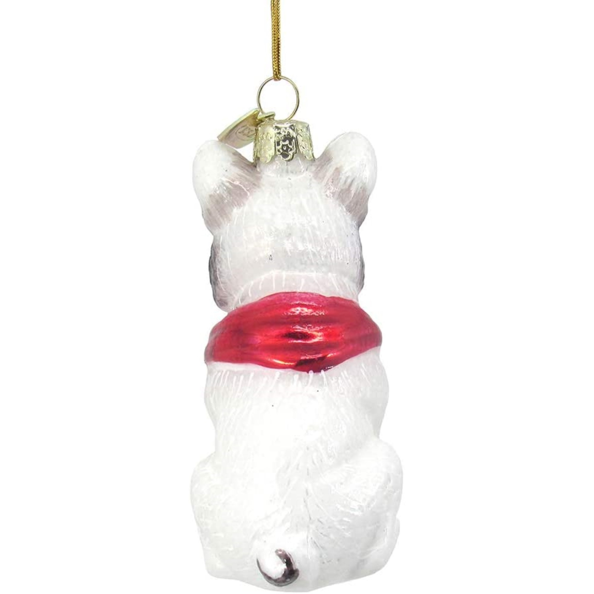 Kurt Adler Noble Gems Glass Ornament for Christmas Tree, French Bulldog