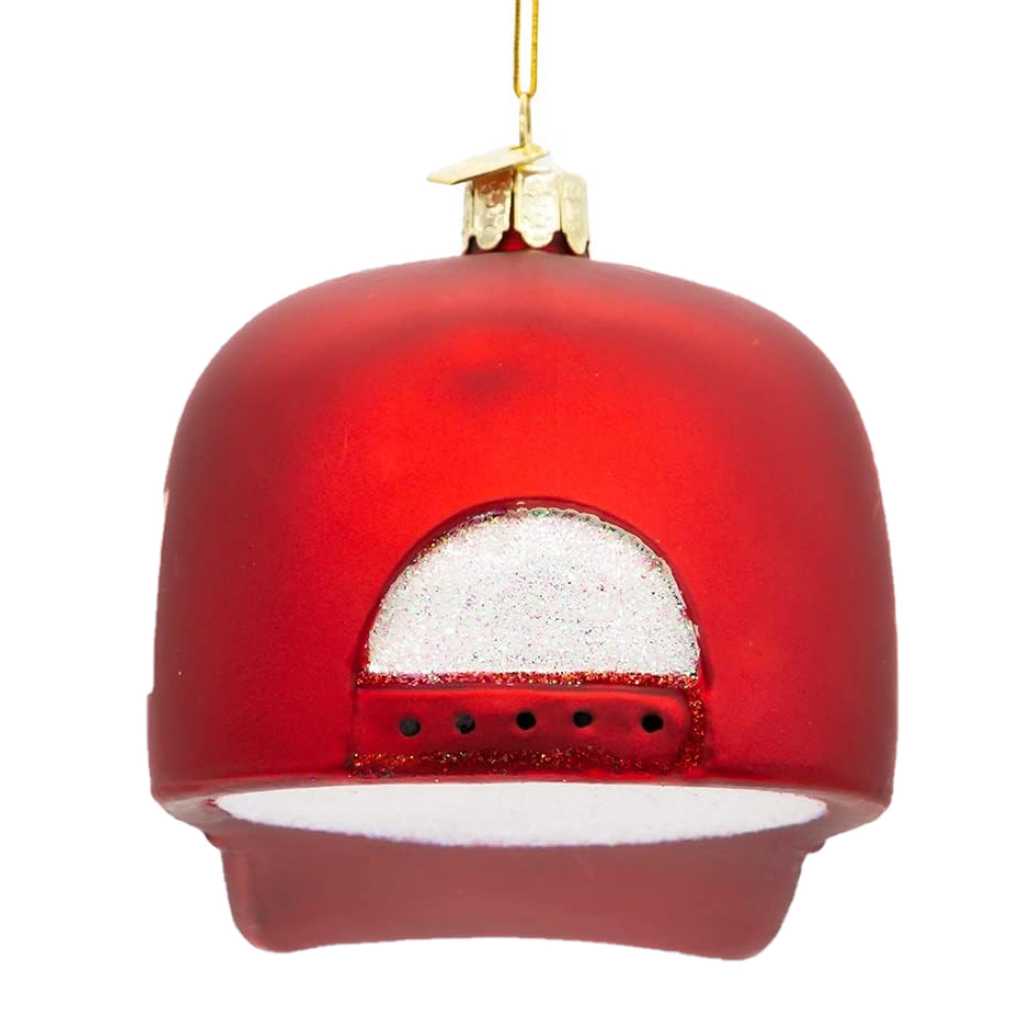 Kurt Adler Noble Gems Glass Ornament for Christmas Tree, Veteran's Hat