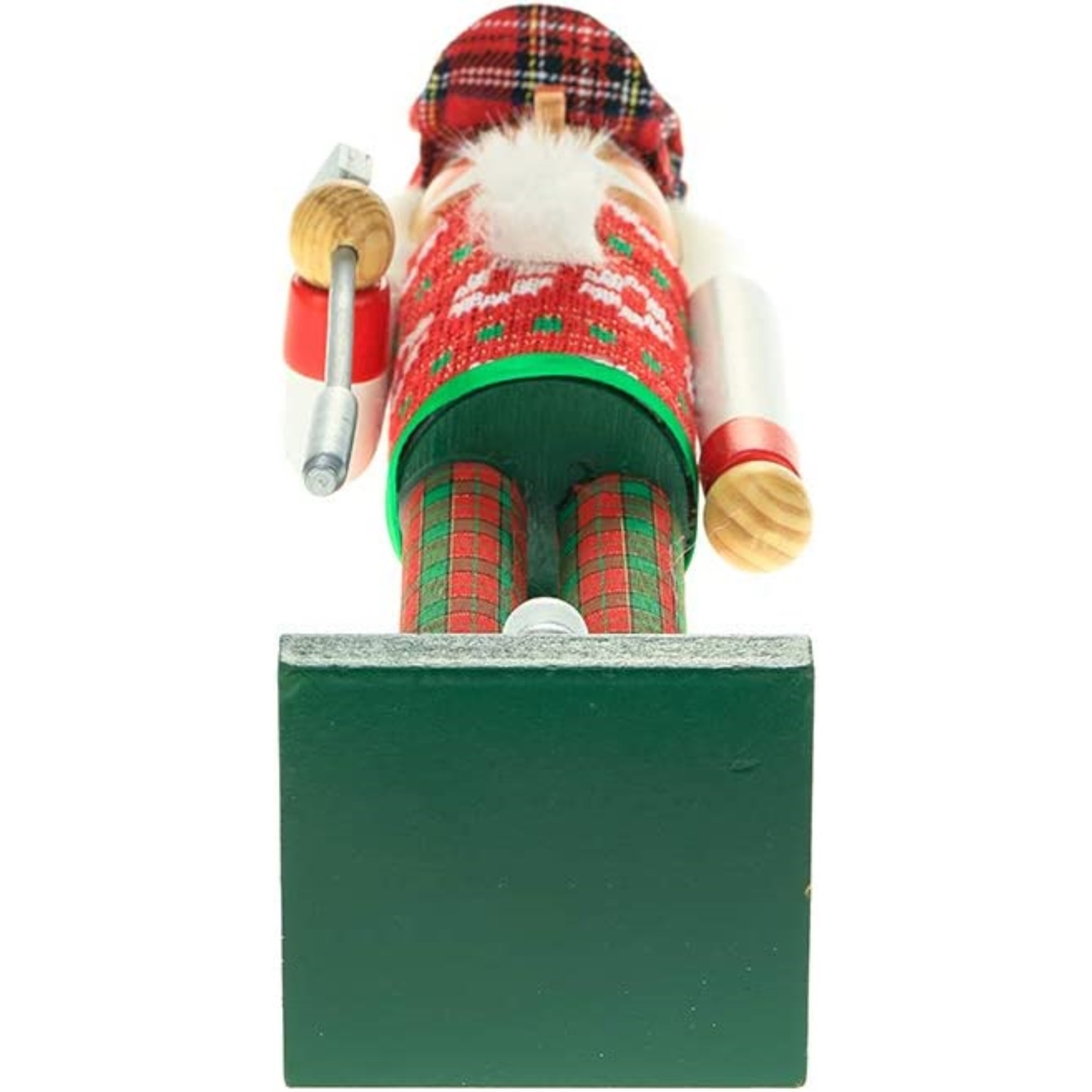 Kurt Adler Wooden Nutcracker, Red and Green Golfer 15"