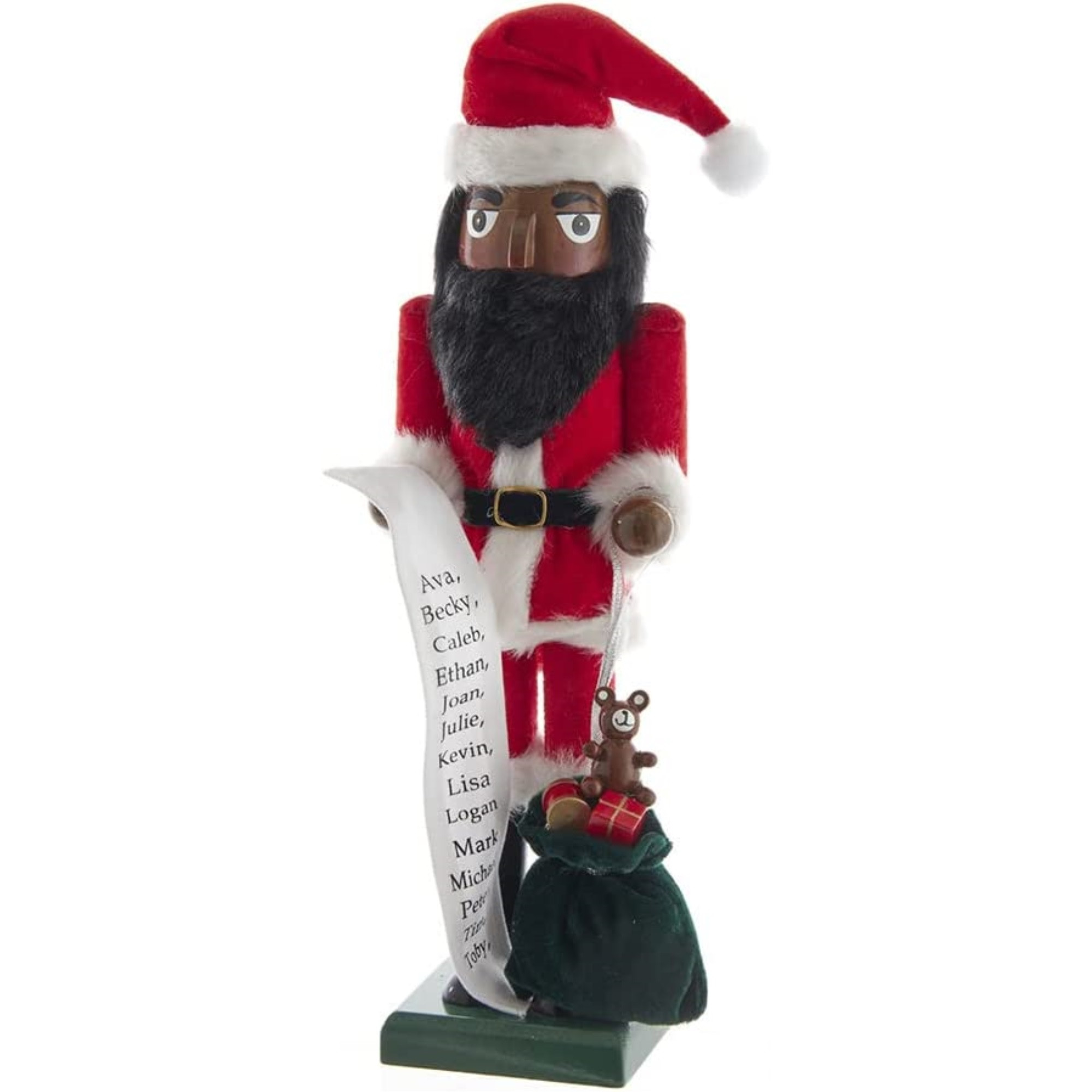 Kurt Adler African American Santa Nutcracker, 15"