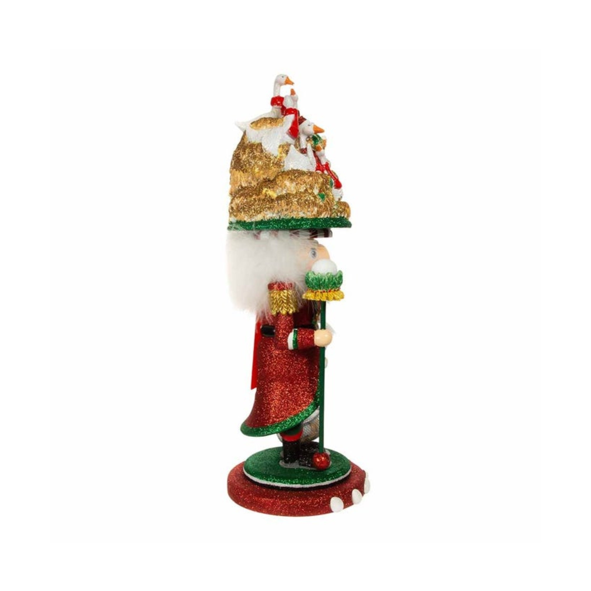 Kurt Adler Hollywood 6 Geese A Laying Nutcracker, 18"