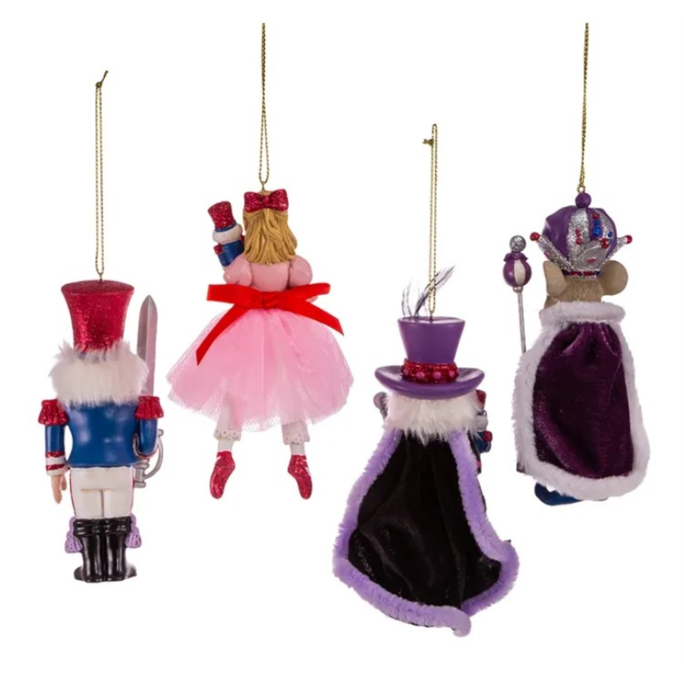 Kurt Adler Ornament For Christmas Tree, Nutcracker Suite (4 piece set) Kurt Adler Ornament For Christmas Tree, Nutcracker Suite (4 piece set)