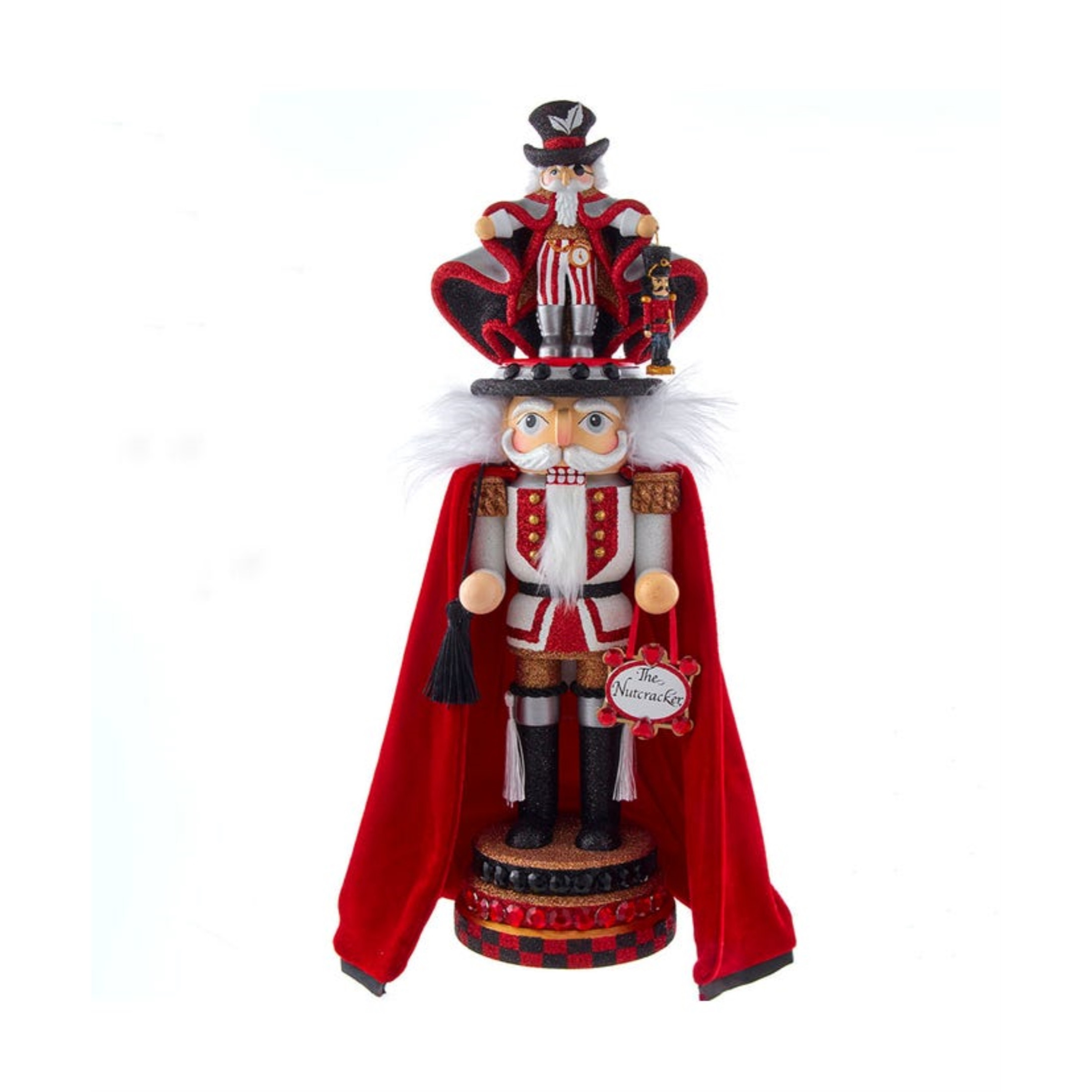 Kurt Adler Hollywood Drosselmeyer Hat Nutcracker, 18"