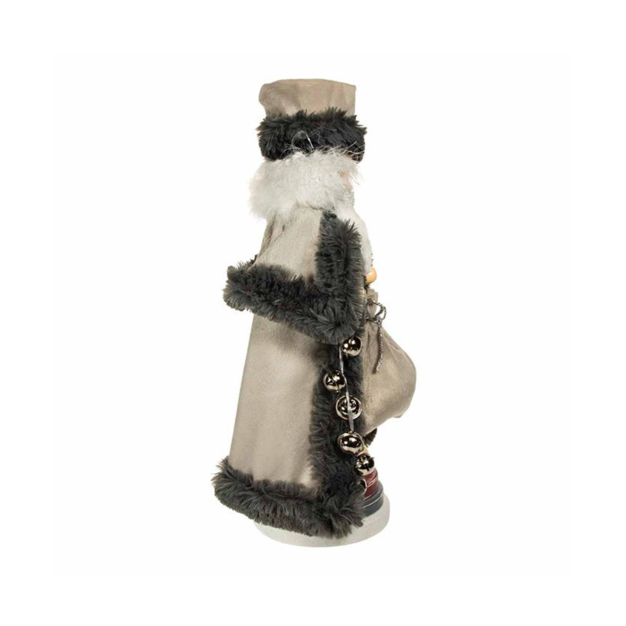 Kurt Adler Hollywood White/Gray Santa Nutcracker, 18"